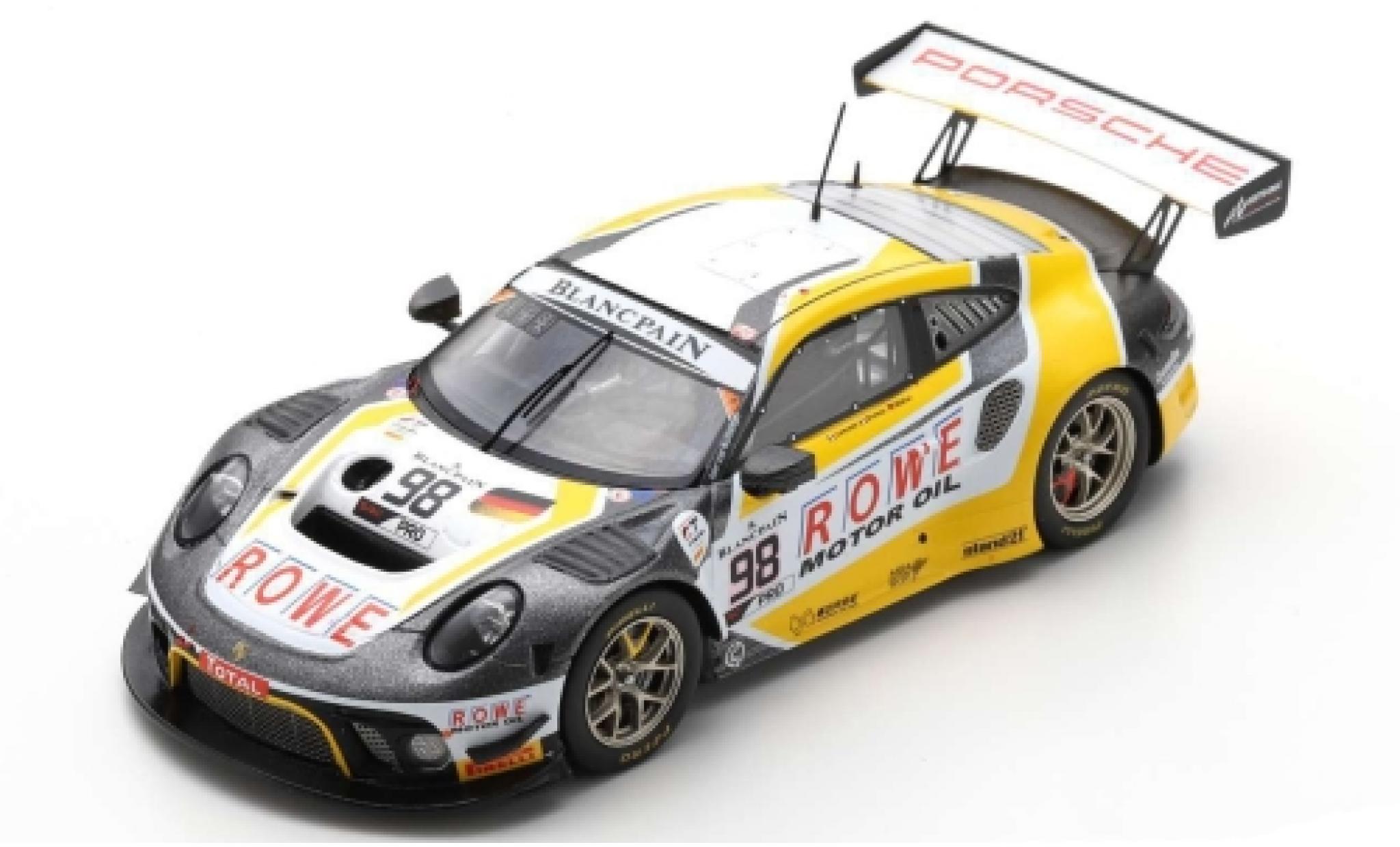 Porsche 992 GT3 R 1/43 Spark 911 GT3 R (991) No.98 ROWE Racing 24h Spa 2019 S.M&uuml;ller/R.Dumas/M.Jaminet modelauto