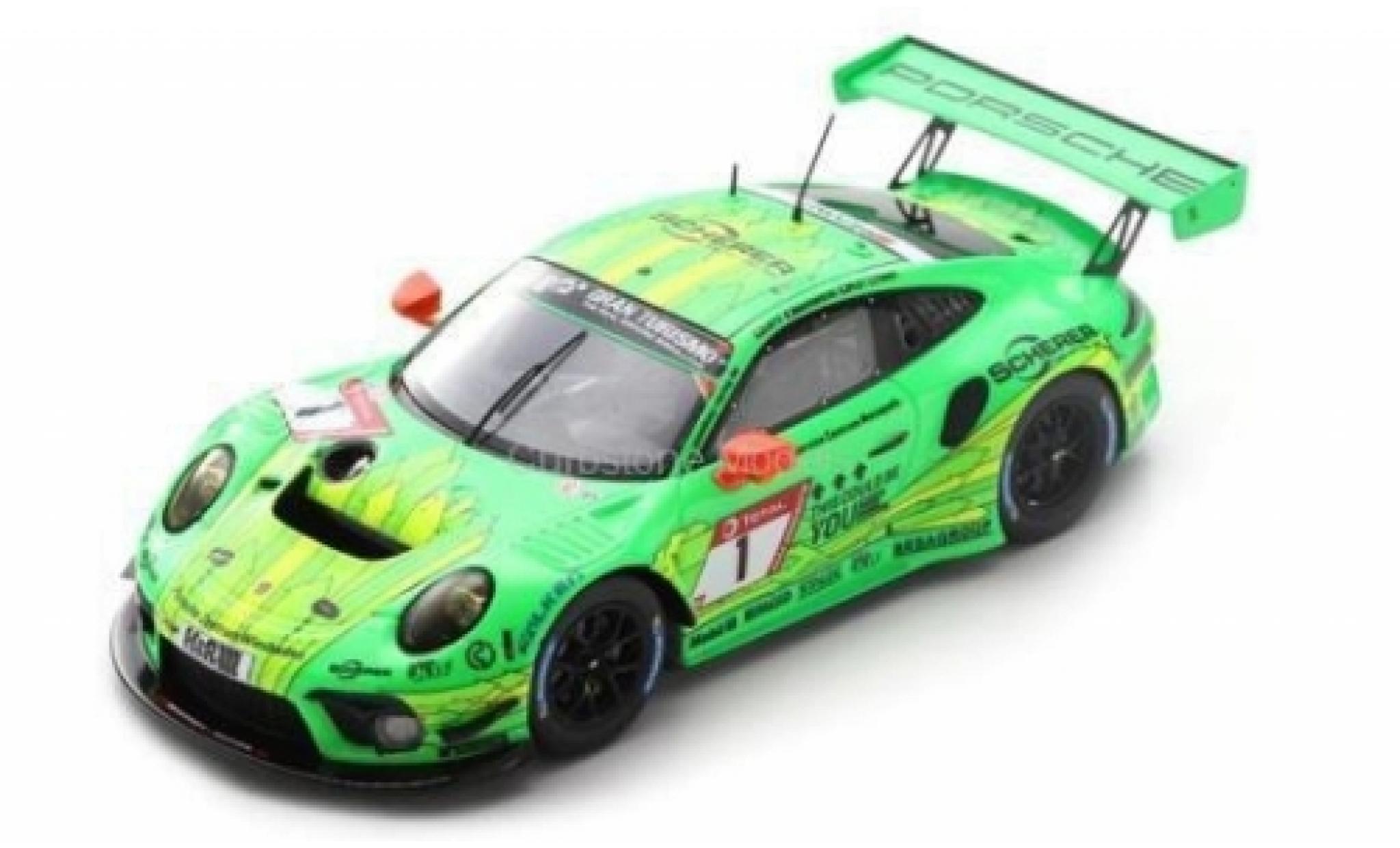 Porsche 992 GT3 R 1/43 Spark 911 GT3 R No.1 Manthey-Racing 24h N&uuml;rburgring 2019 R.Lietz/F.Makowiecki/P.Pilet/N.Tandy modelauto