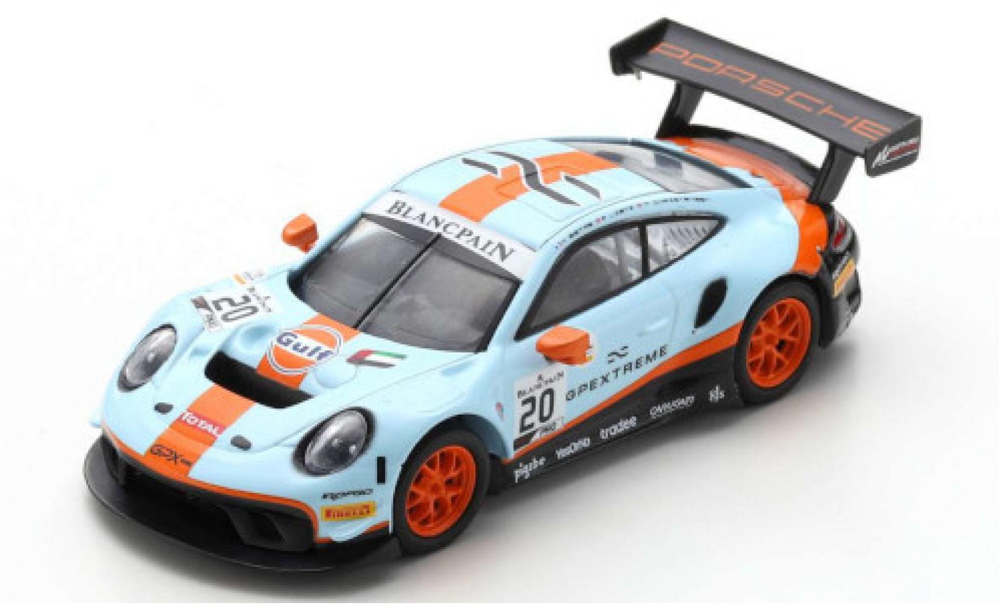 Porsche 992 GT3 R 1/43 Spark 911 GT3 R No.20 GPX Racing Gulf 24h Spa 2019 R.Lietz/M.Christensen/K.Estre modelauto