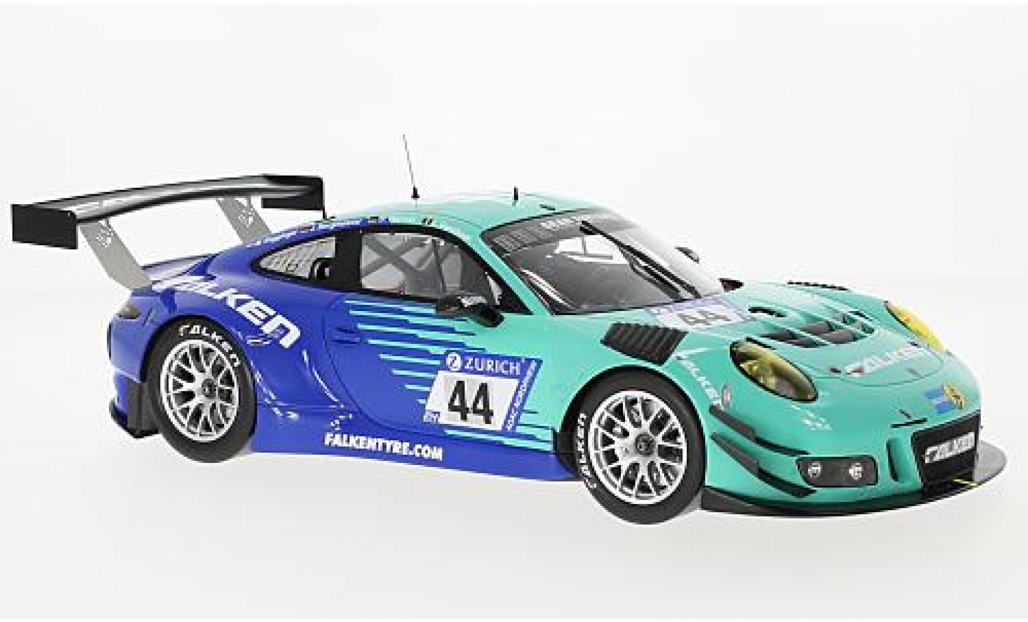 Porsche 991 GT3 R 1/18 Spark 911 GT3 R No.44 Falken Motorsports Falken 24h N&uuml;rburgring 2017 M.Ragginger/D.Werner/J.Bergmeister/L.Vanthoor modelauto