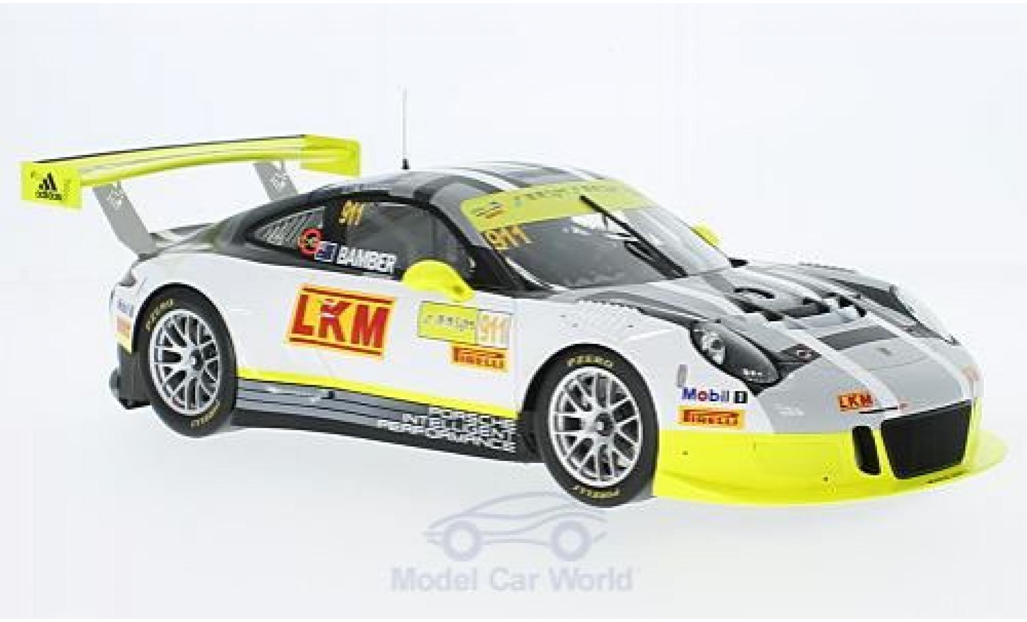 Porsche 991 GT3 R 1/18 Spark 911 GT3 R No.911 GT Cup Macau 2016 E.Bamber modelauto