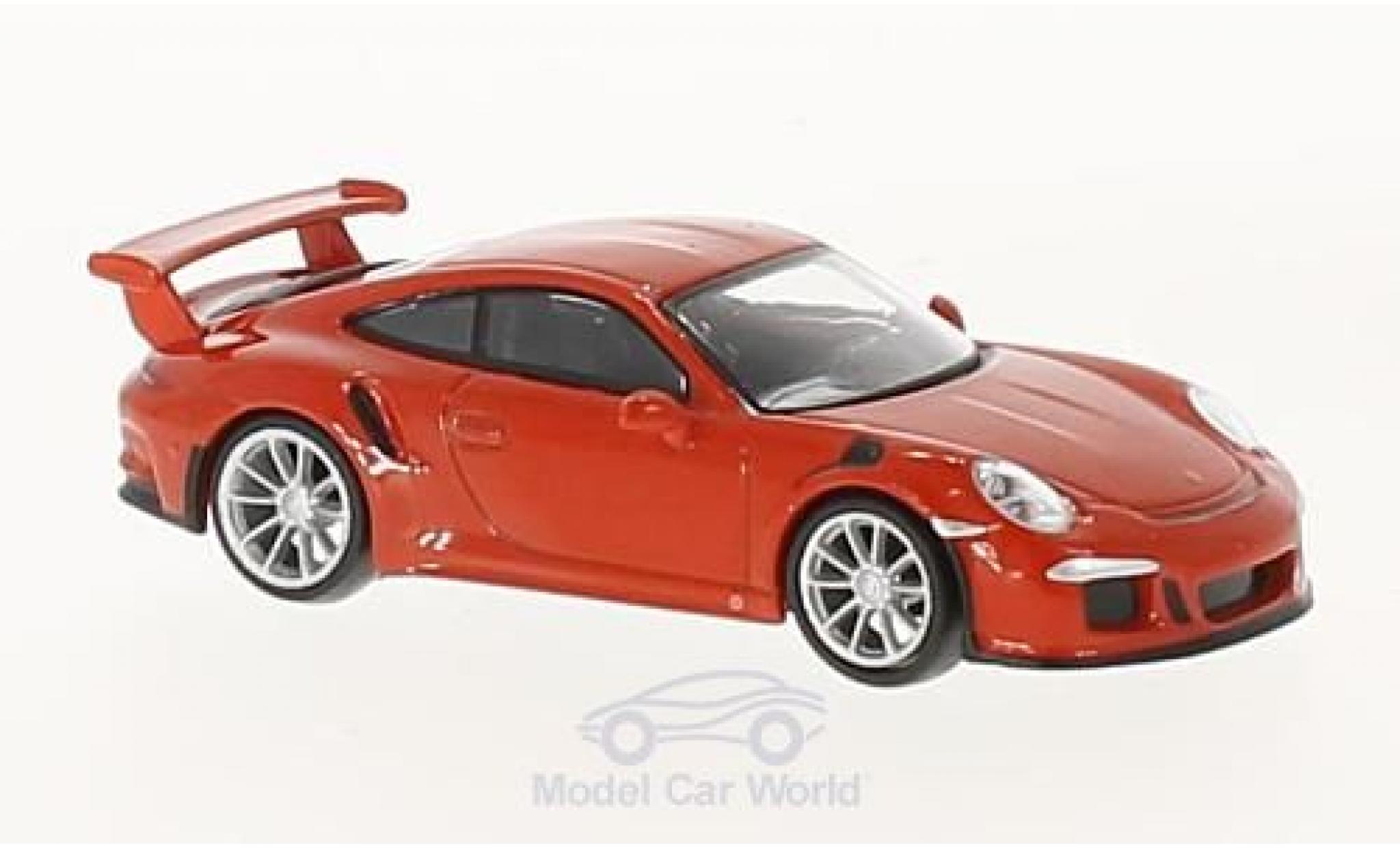 Porsche 991 GT3 RS 1/64 Spark 911 GT3 RS oranje 2016 modelauto