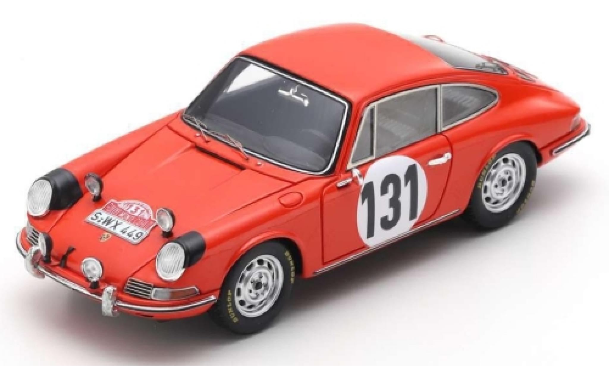 Porsche 911 1/43 Spark No.131 Rally Monte Carlo 1966 G.Klass/R.W&uuml;therich modelauto