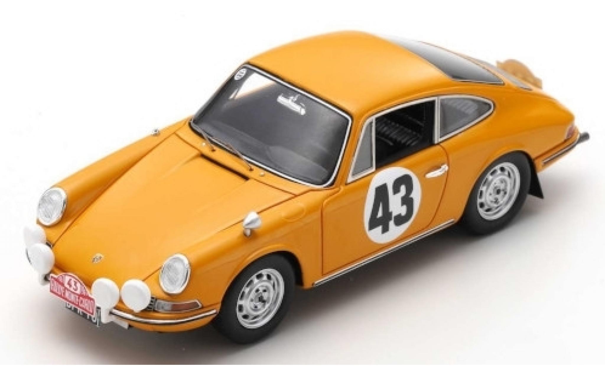 Porsche 911 1/43 Spark S No.43 Rallye Monte Carlo 1967 A.Aarnio Wihuri/L.Laakso modelauto
