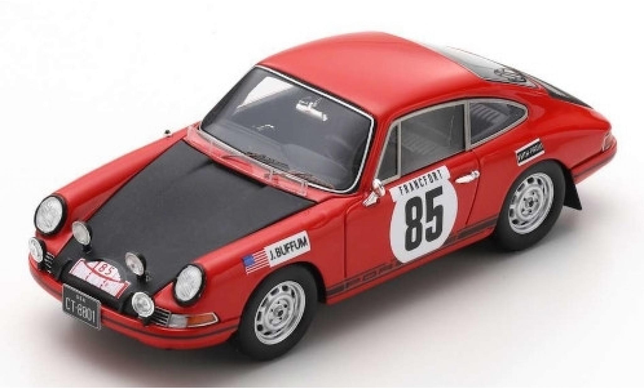 Porsche 911 1/43 Spark T No.85 Rally Monte Carlo 1969 J.Buffum/S.Behr modelauto