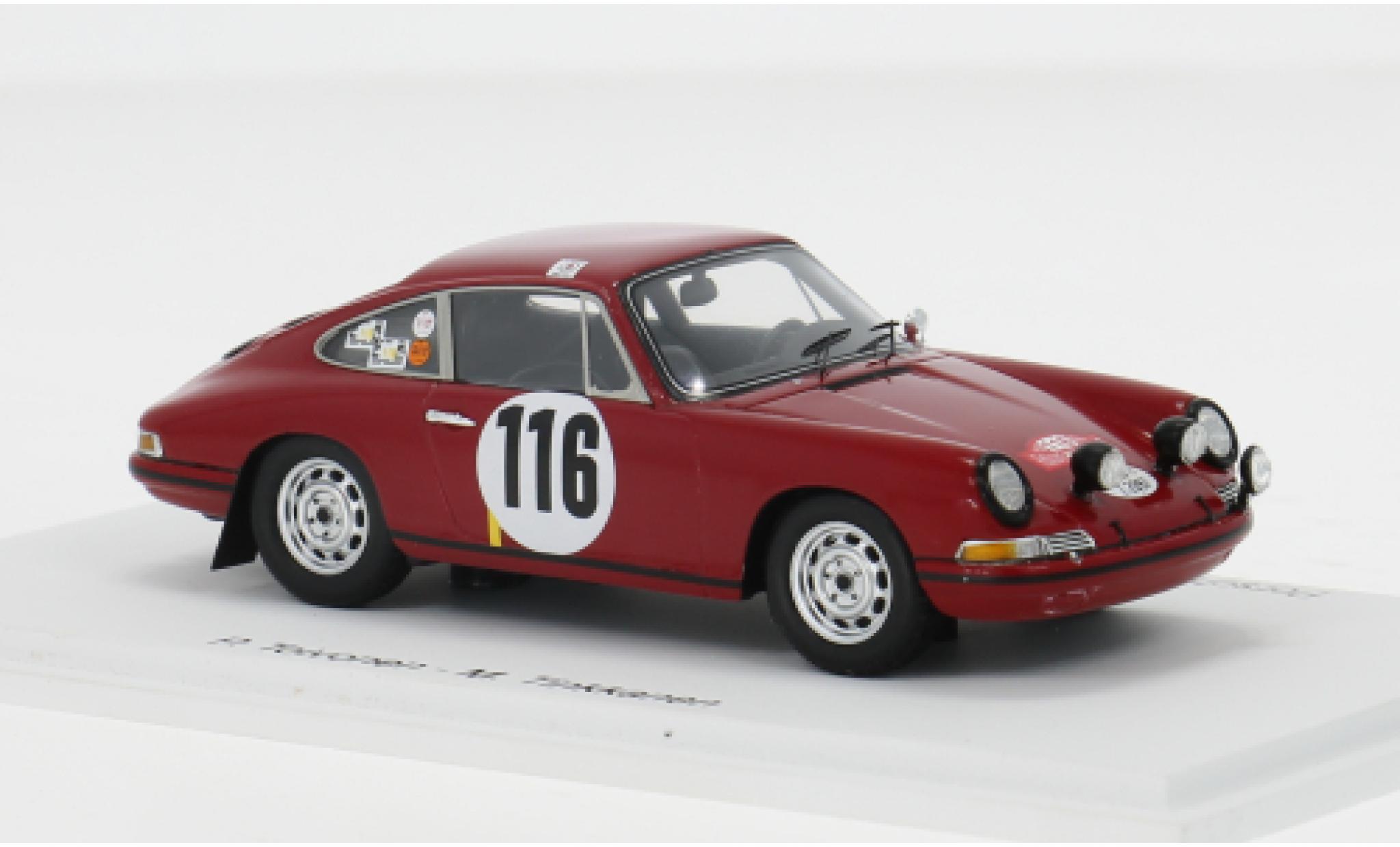 Porsche 911 1/43 Spark T/R Rally Monte Carlo 1968 #116 1:43 modelauto