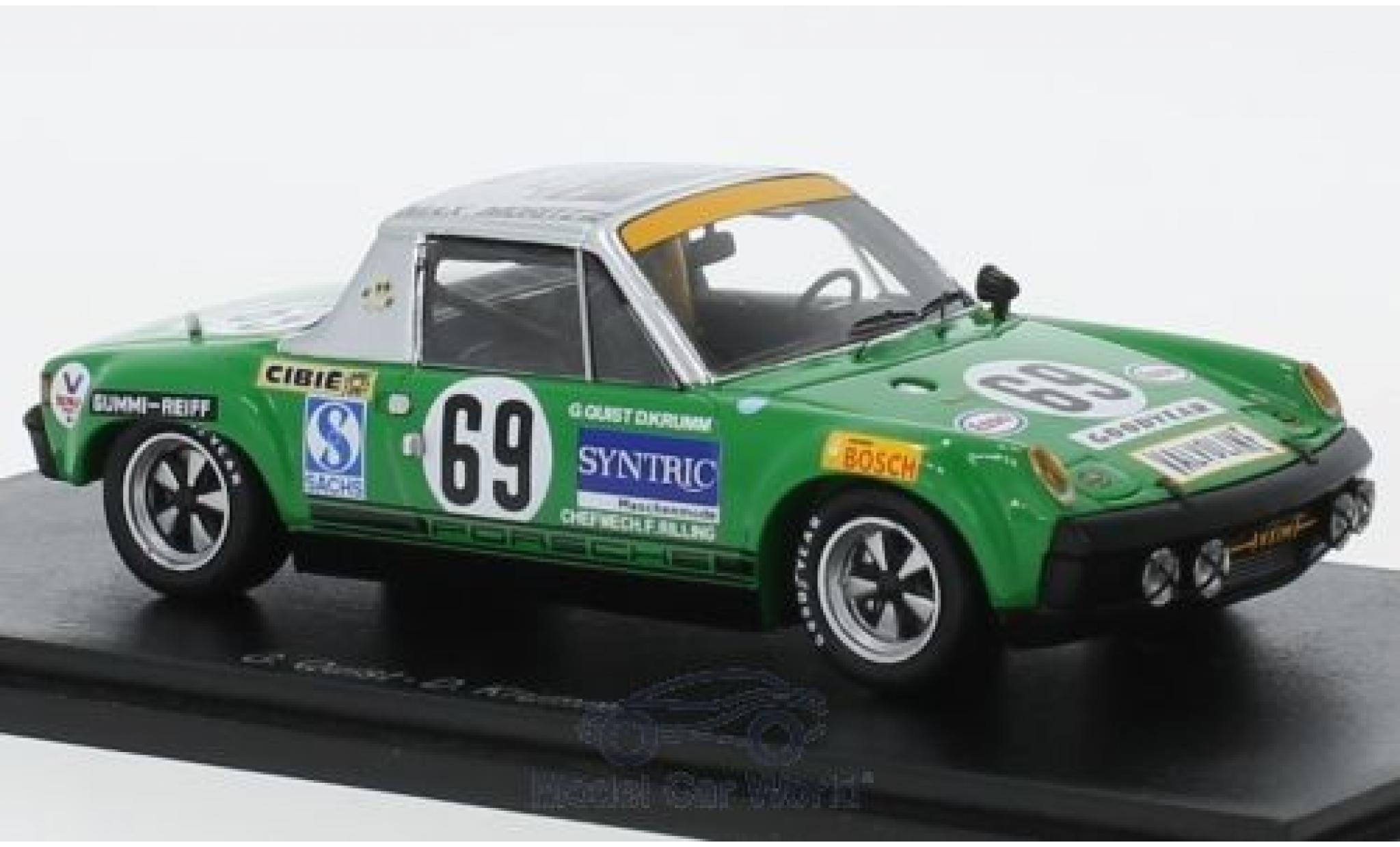 Porsche 914 1/43 Spark /6 GT No.69 24h Le Mans 1971 G.Quist/D.Krumm modelauto