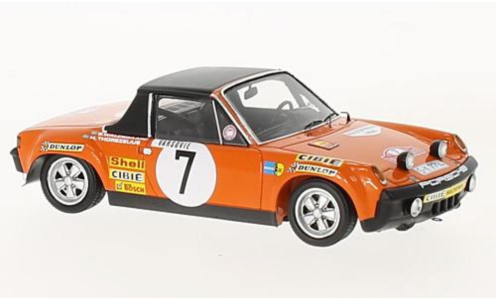 Porsche 914 1/43 Spark /6 No.7 Rallye Monte Carlo 1971 B.Waldegard/H.Thorszelius modelauto