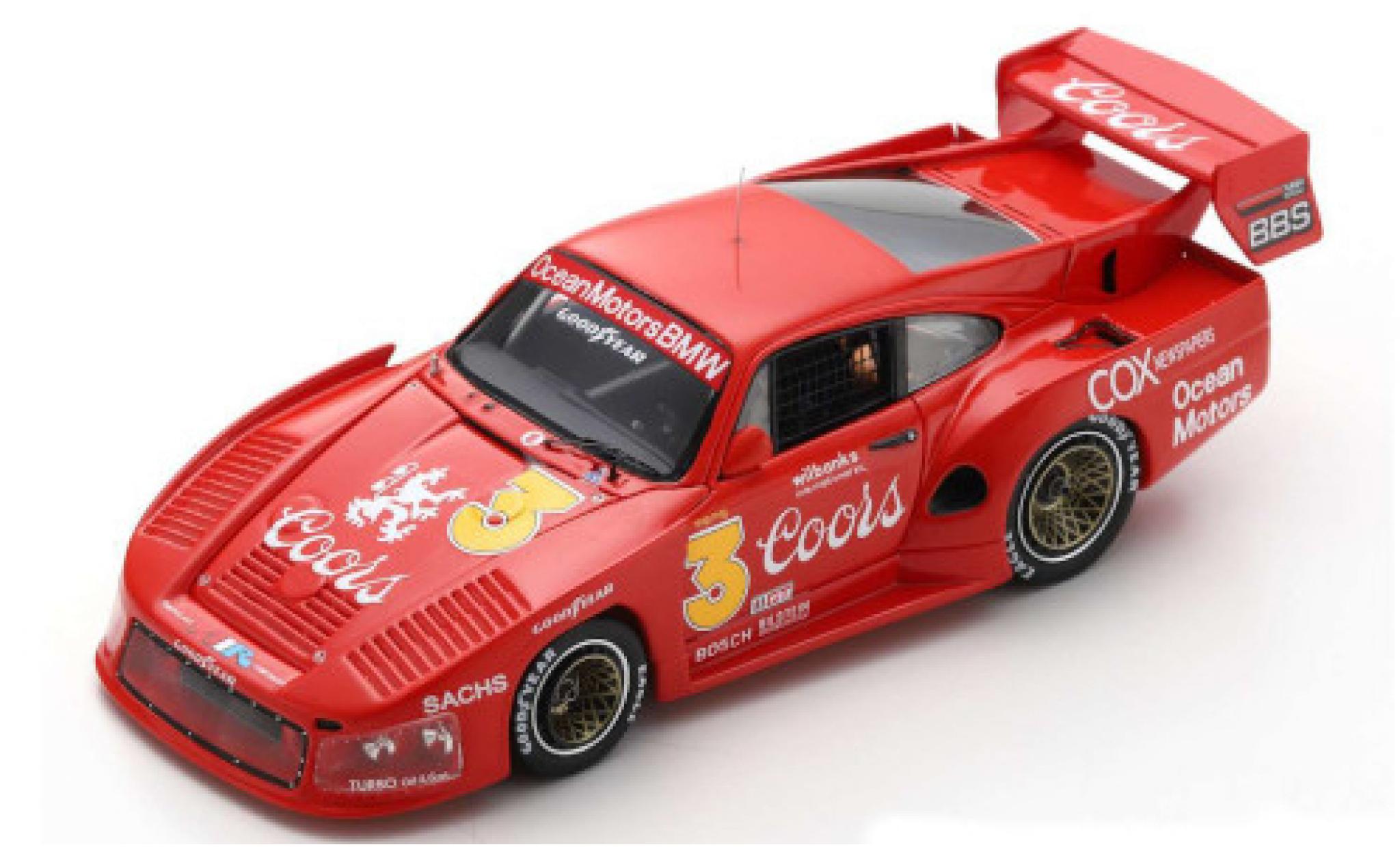 Porsche 935 1980 1/43 Spark M16 No.3 Ocean Motors Coors Portland 1980 J.Busby modelauto