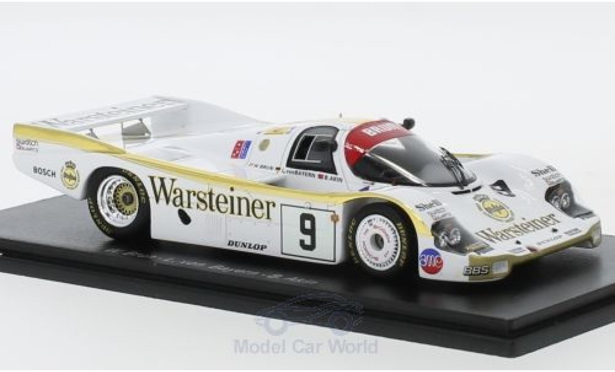 Porsche 956 1984 1/43 Spark No.9 Warsteiner 24h Le Mans 1984 W.Brun/L.von Bayern/B.Akin modelauto