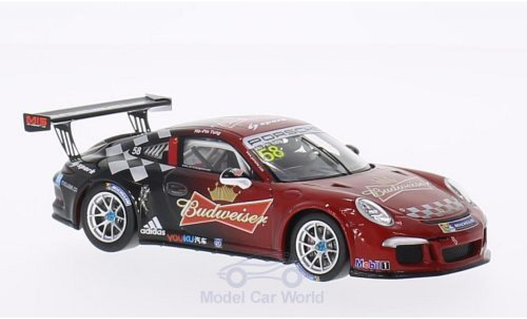Porsche 991 GT3 Cup 1/43 Spark No.58 PCCA GT3 Cup Challenge 2014 H. P.Tung modelauto