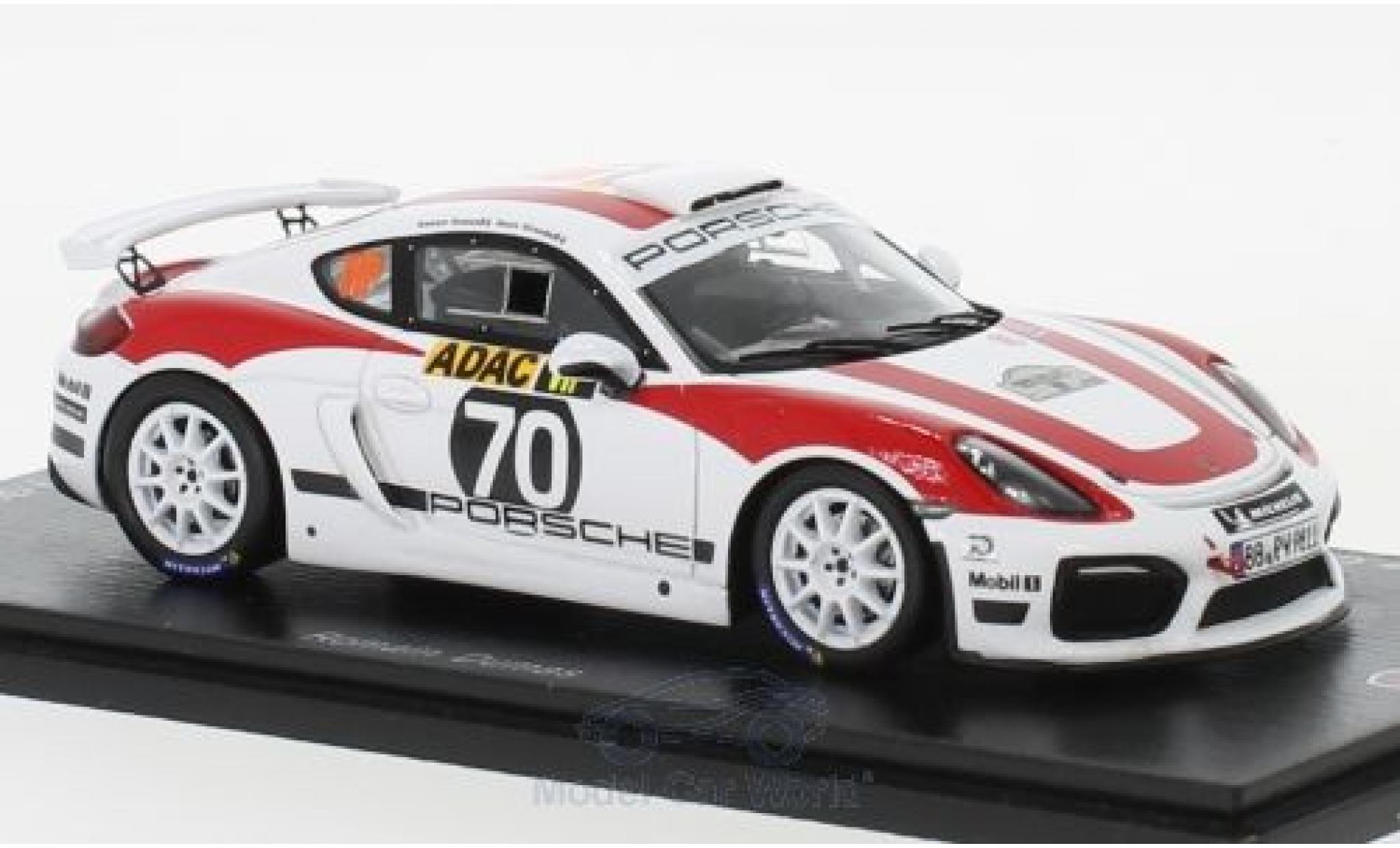 Porsche Cayman GT4 Clubsport 1/43 Spark GT4 Clubsport R-GT No.70 Rallye Deutschland 2018 R.Dumas modelauto