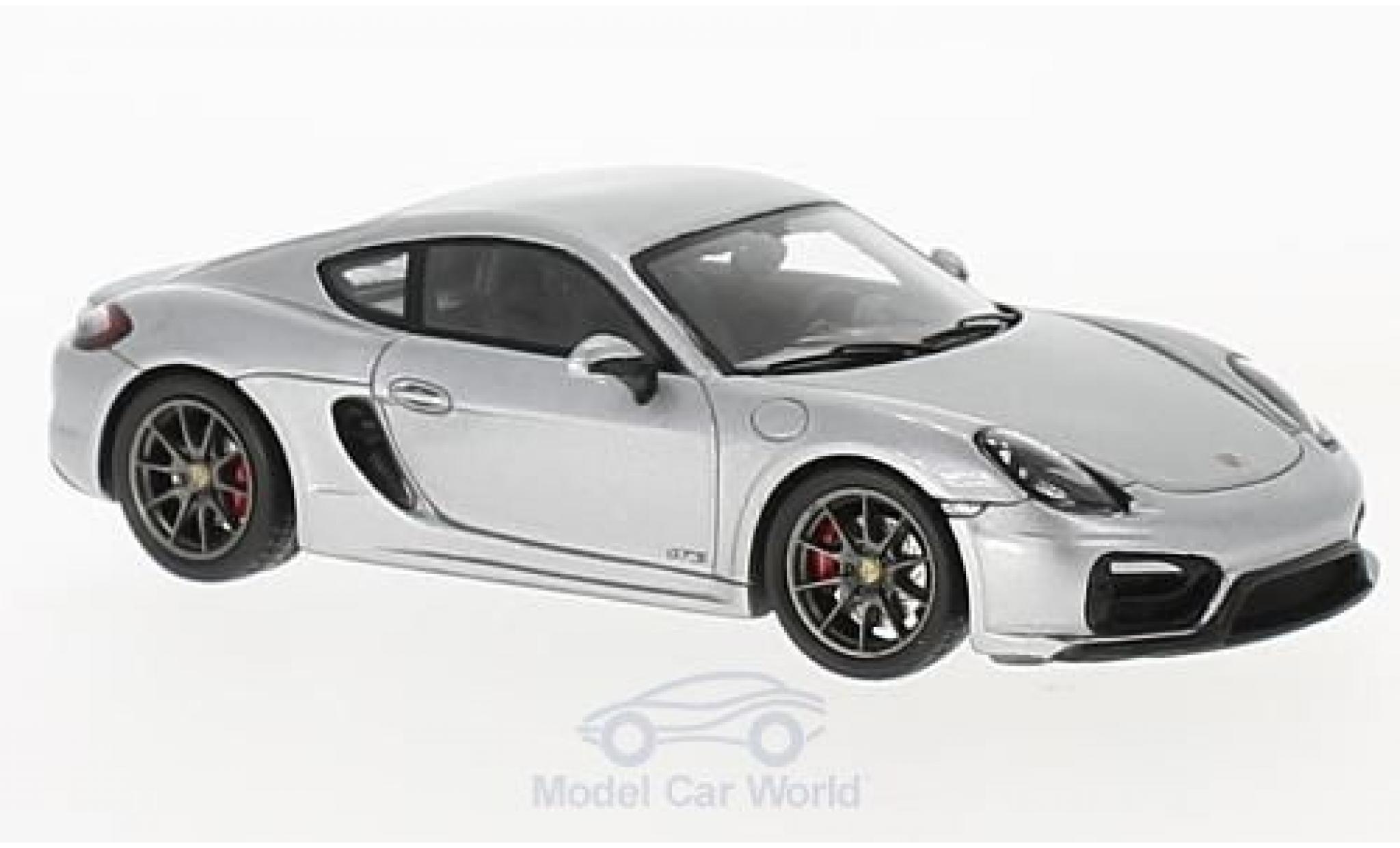 Porsche Cayman GTS 1/43 Spark n GTS grijs 2015 modelauto