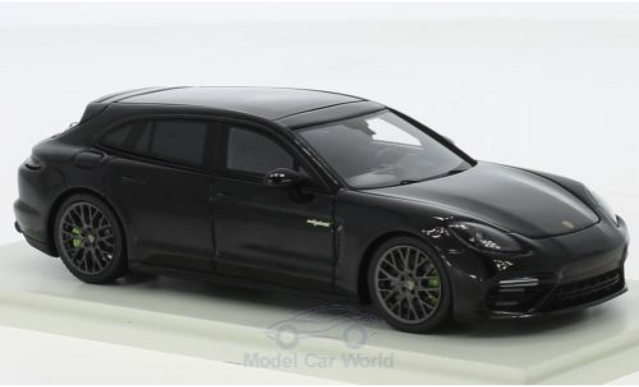 Porsche Panamera e-hybrid 1/43 Spark Sport Turismo Turbo S E-Hybrid zwart 2018 modelauto