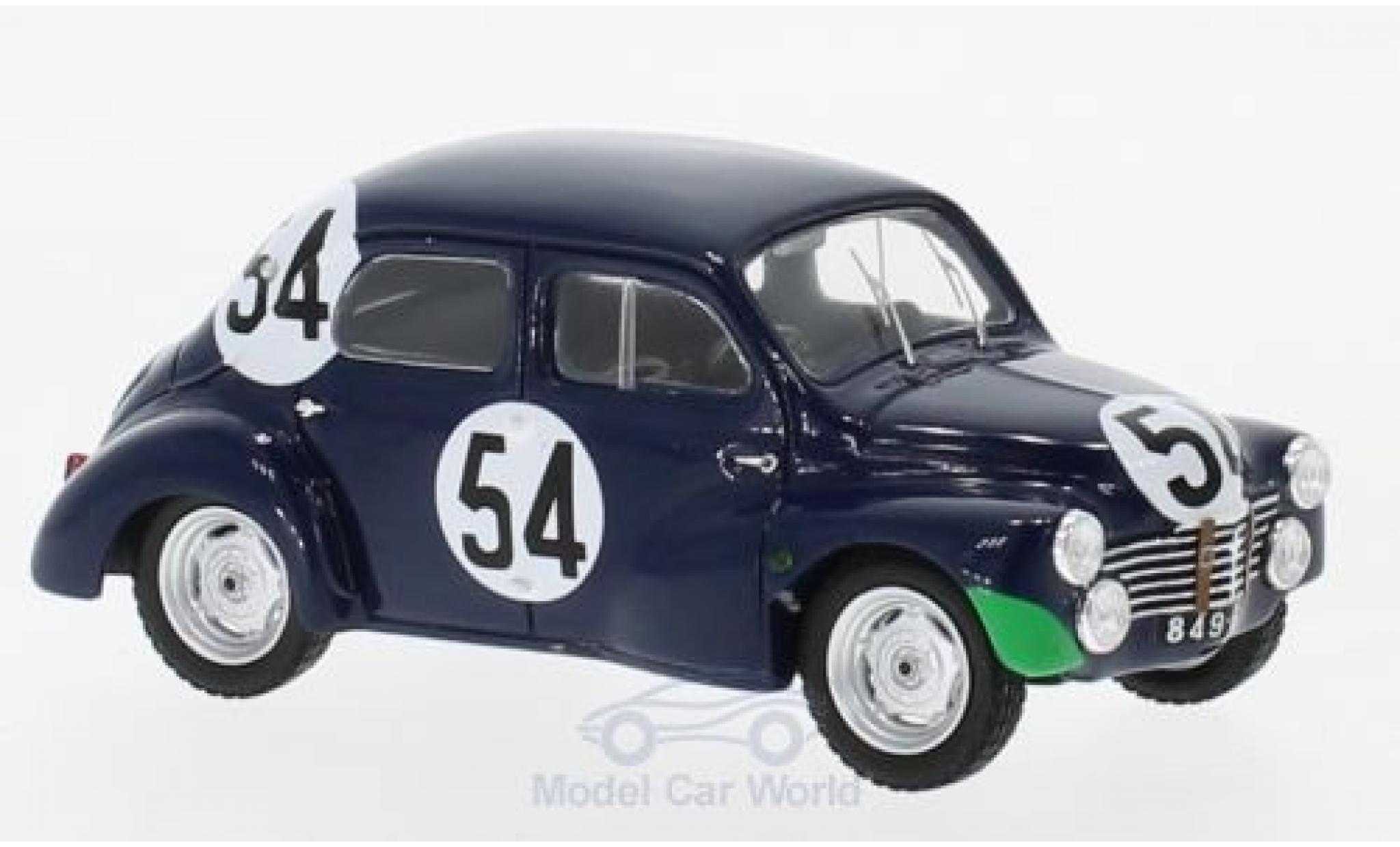 Renault 4CV 1/43 Spark 1063 No.54 24h Le Mans 1951 J.Lecat/H.Senfftleben modelauto