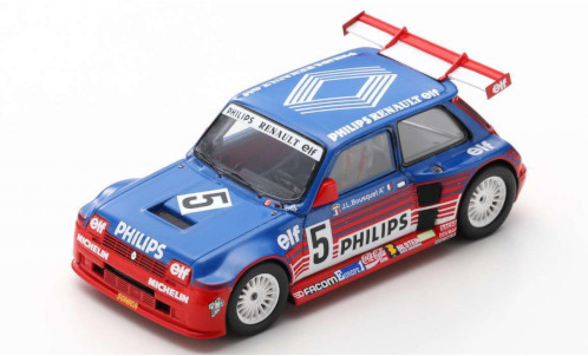 Renault 5 1/43 Spark Maxi Turbo Superproduction No. Philips 1987 J-L.Bousquet modelauto