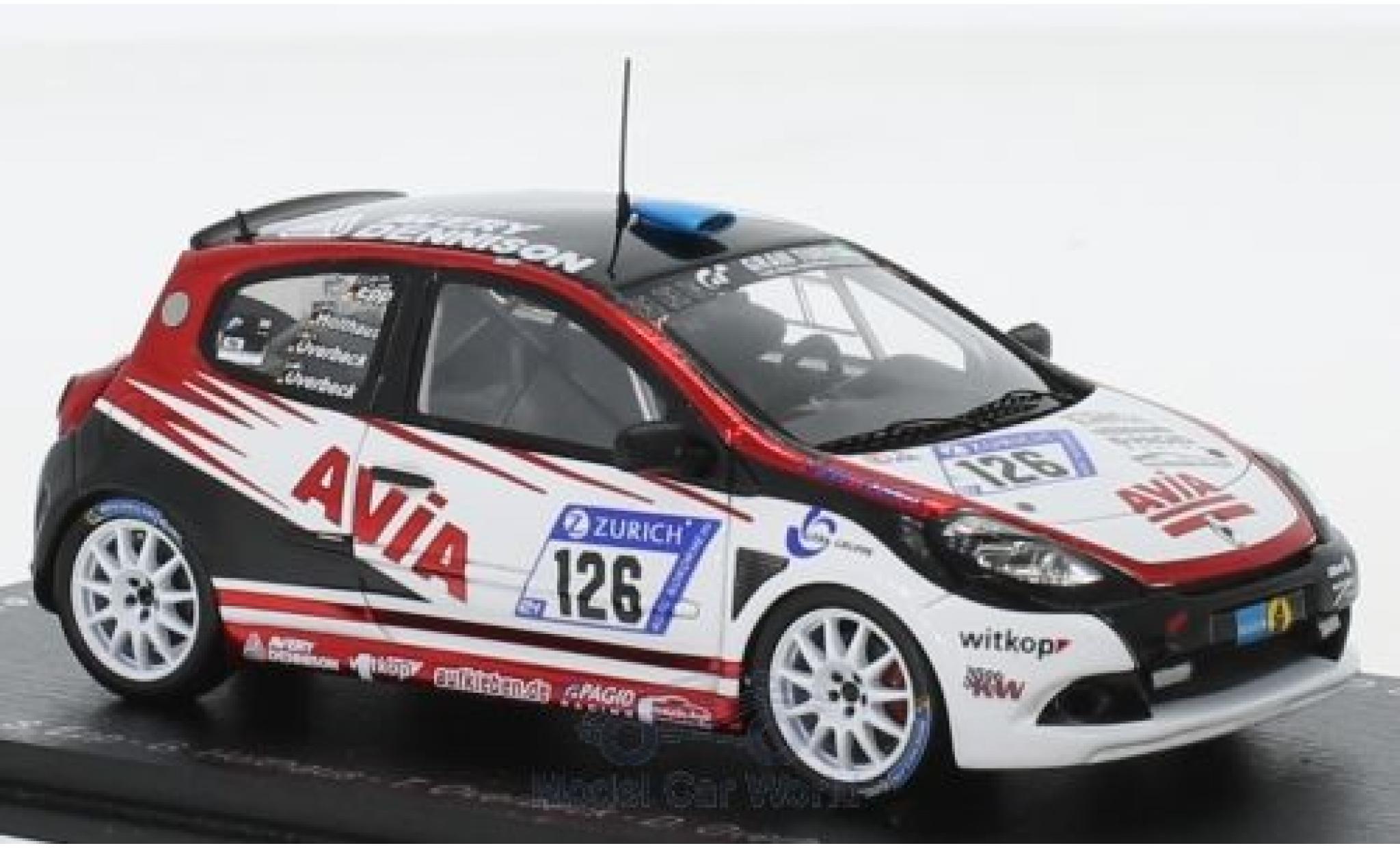 Renault Clio 1/43 Spark RS Cup No.126 Avia Racing 24h N&uuml;rburgring 2018 S.Epp/G.Holthaus/T.Overbeck/D.Overbeck modelauto