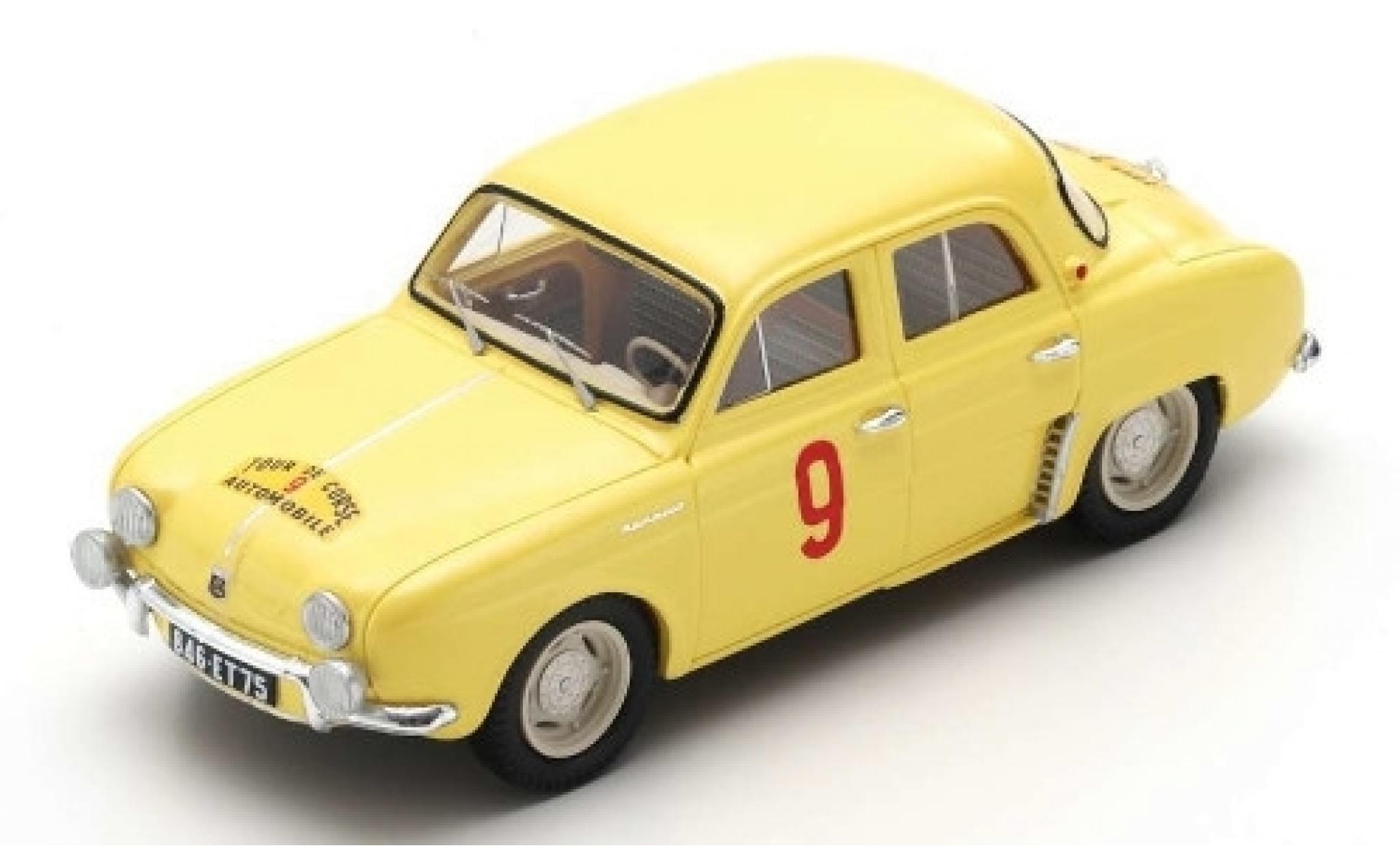Renault Dauphine 1/43 Spark No.9 Tour de Corse 1956 G.Thirion/N.Ferrier modelauto