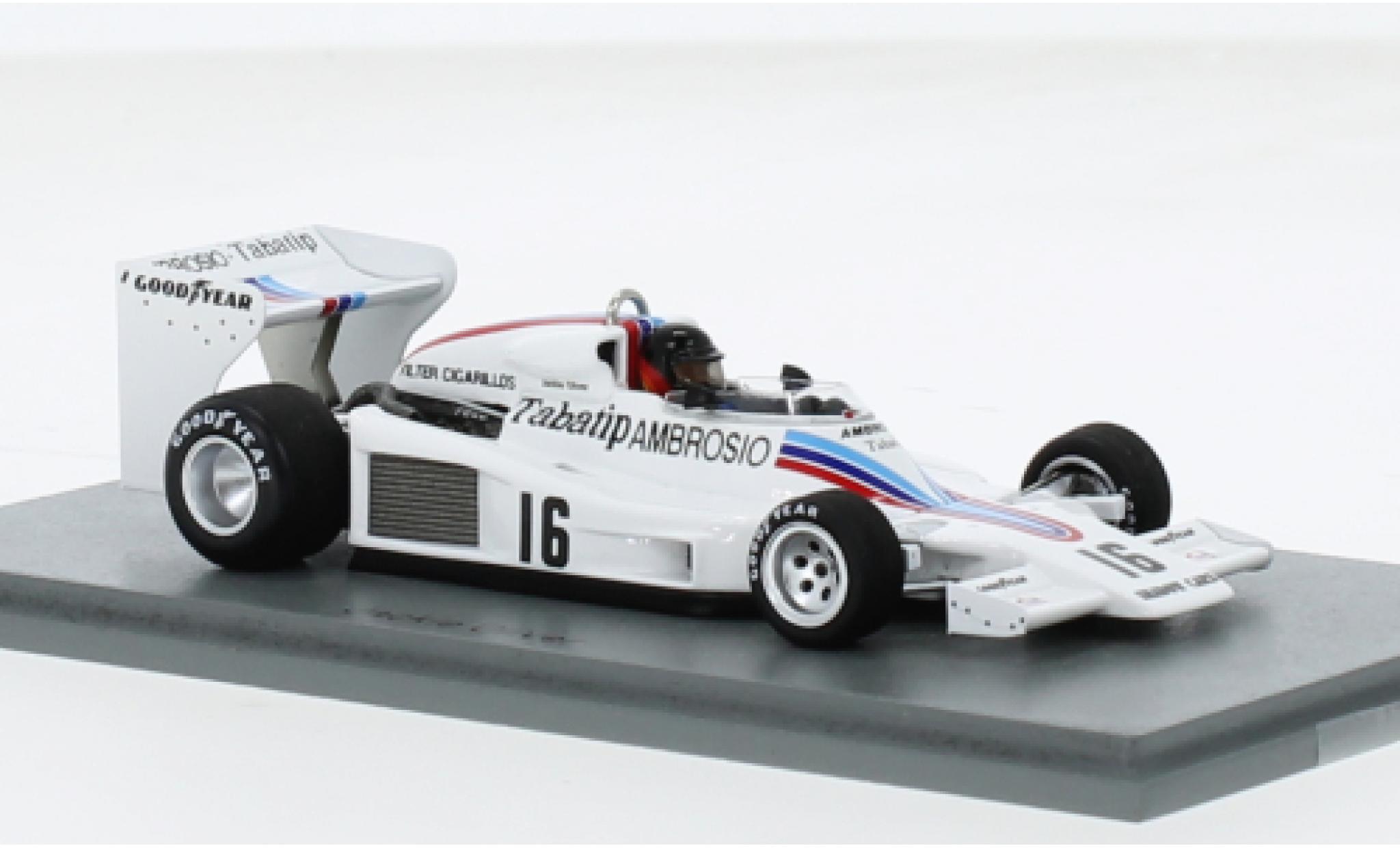 Shadow DN8 1/43 Spark No.16 Formel 1 GP Schweden 1977 1:43 modelauto