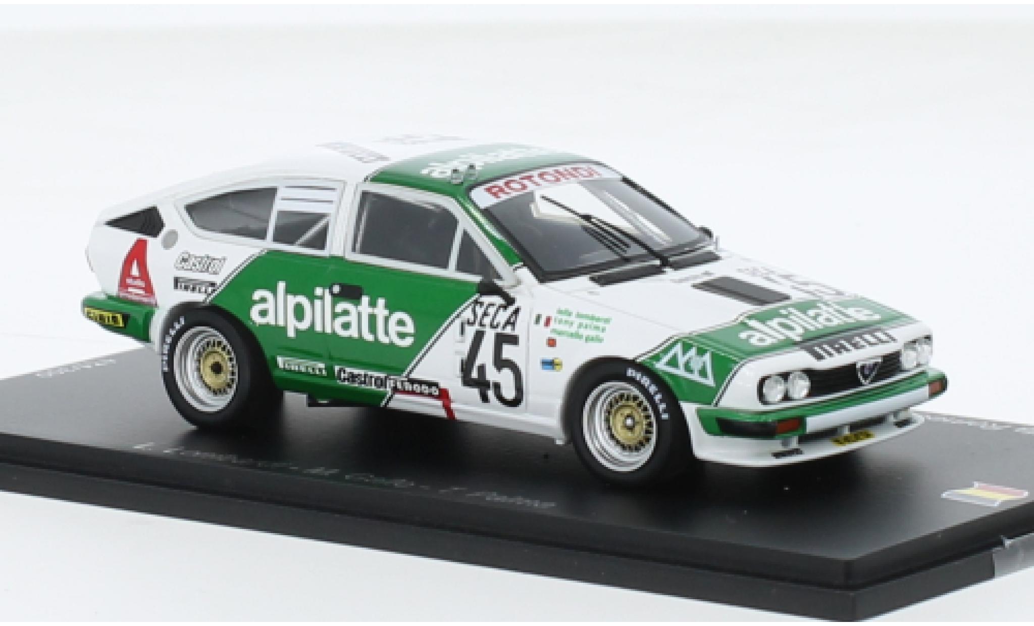 Alfa Romeo GT 1/43 Spark V6 No.45 Luigi Racing 24h Spa 1982 modelauto