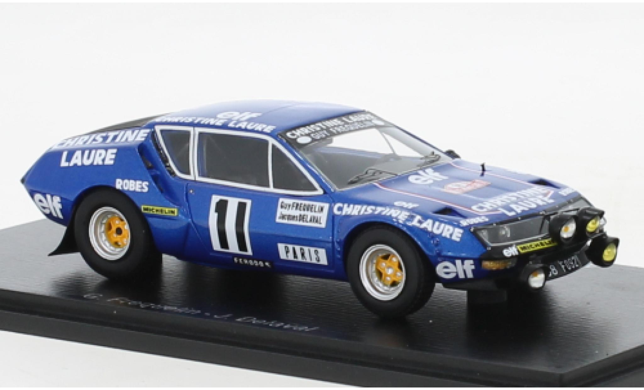 Alpine A310 1/43 Spark No.11 Christine Laure Rallye WM Rallye Monte Carlo 1977 modelauto