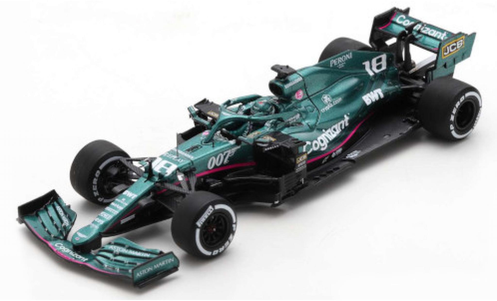 Aston Martin AMR2 1/43 Spark 1 No.18 Cognizant F1 Team Cognizant Formel 1 GP Italien 2021 modelauto