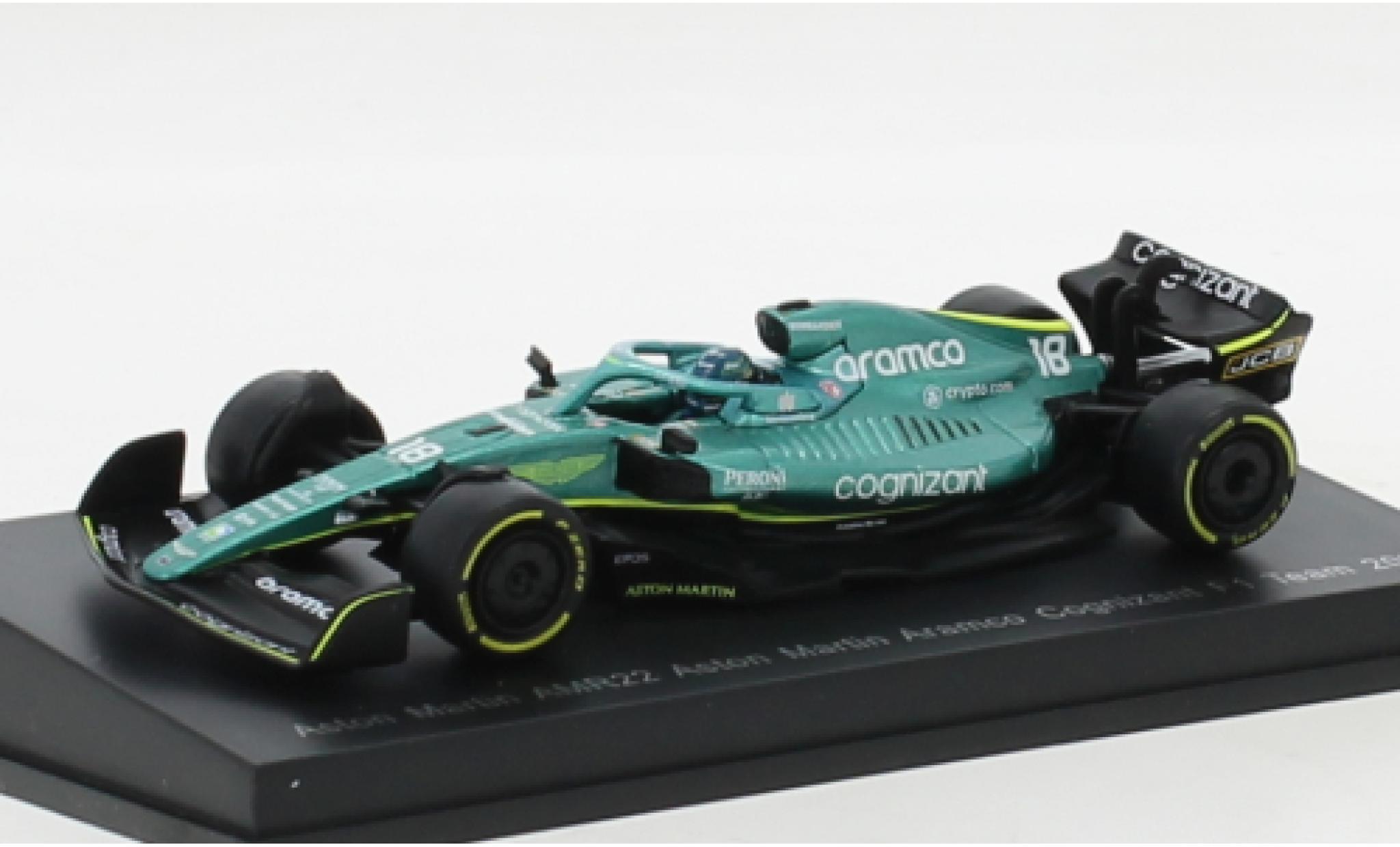 Aston Martin AMR2 1/64 Spark 2 No.18 Aramco Cognizant F1 Team Cognizant Formel 1 2022 modelauto