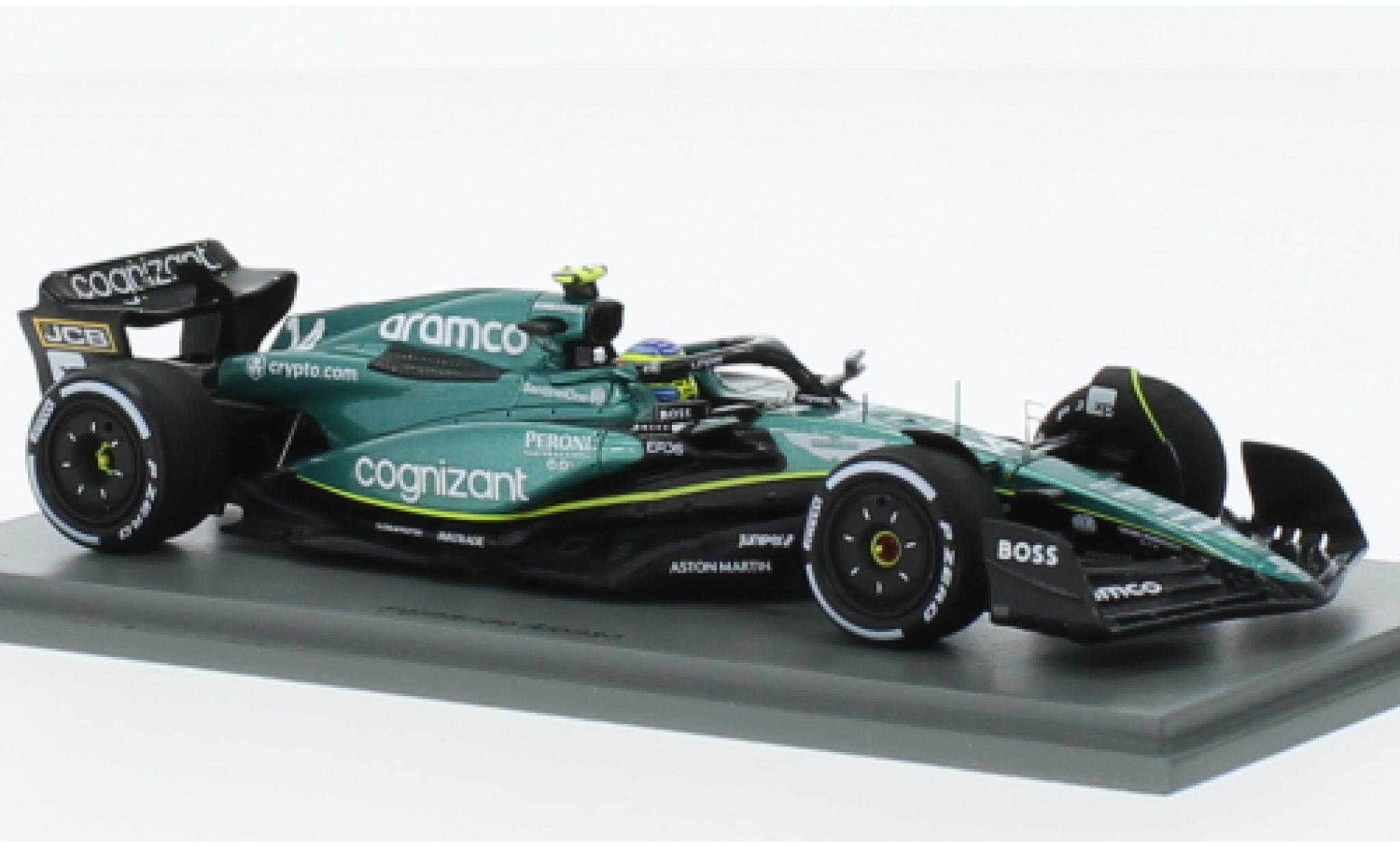 Aston Martin AMR2 1/43 Spark 3 No.14 Aramco Cognizant F1 Team Cognizant formule 1 GP Bahrain 2023 modelauto