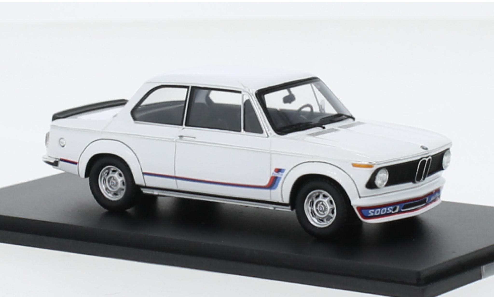 Bmw 2002 1/18 Spark Turbo wit 1973 modelauto