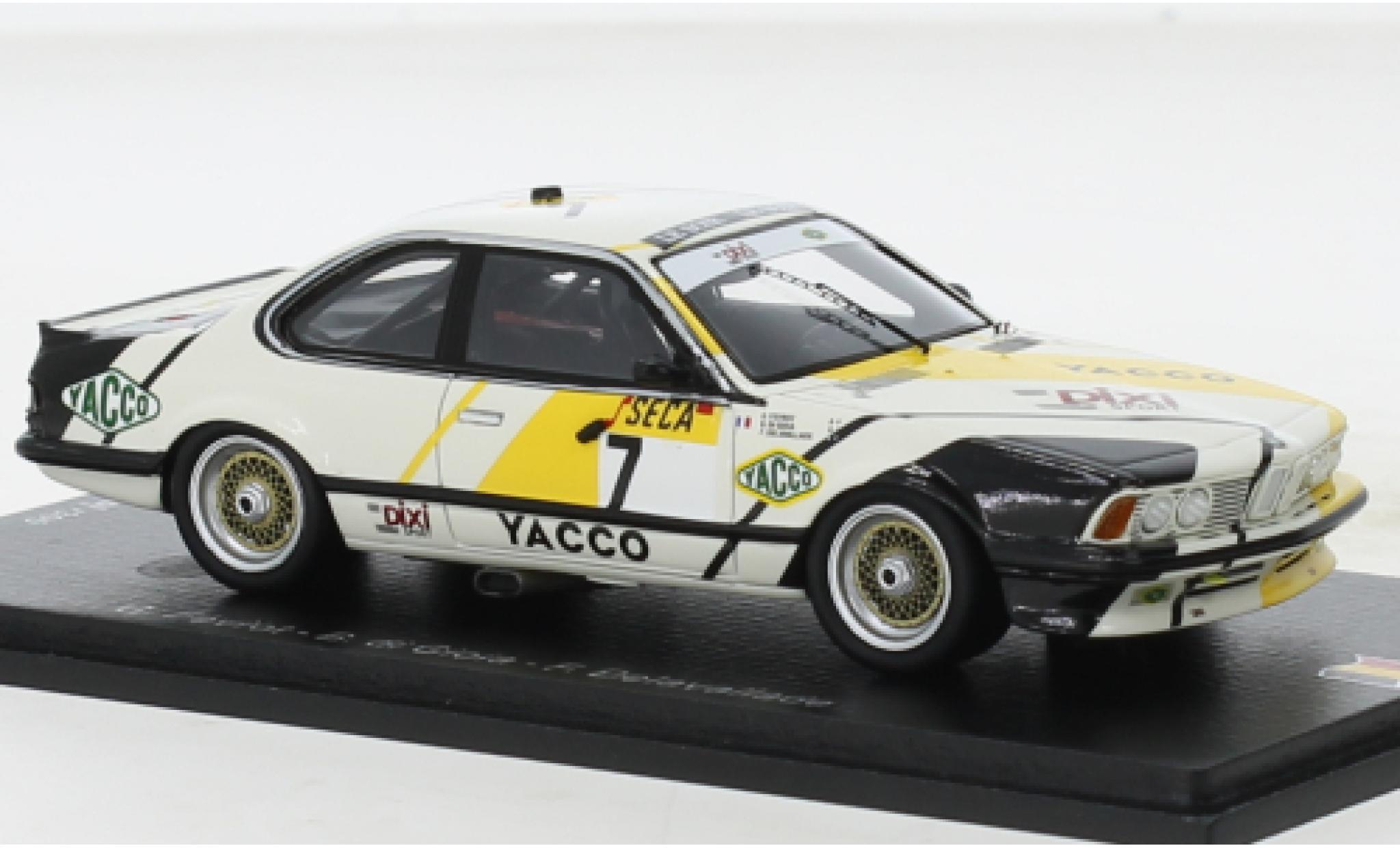 Bmw 635 1/43 Spark CSi No.7 Dixi Sport 24h Spa 1988 modelauto