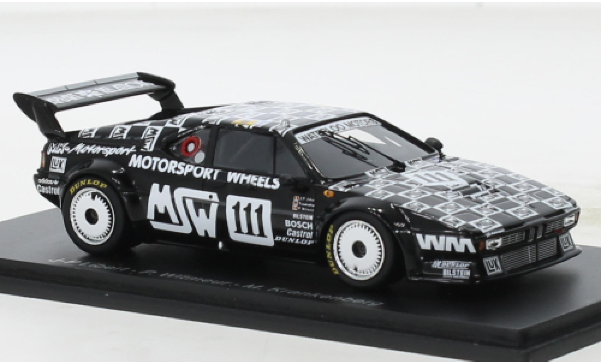 Bmw M1 1/43 Spark No.111 MK-Motorsport MSW 24h Le Mans 1986 modelauto