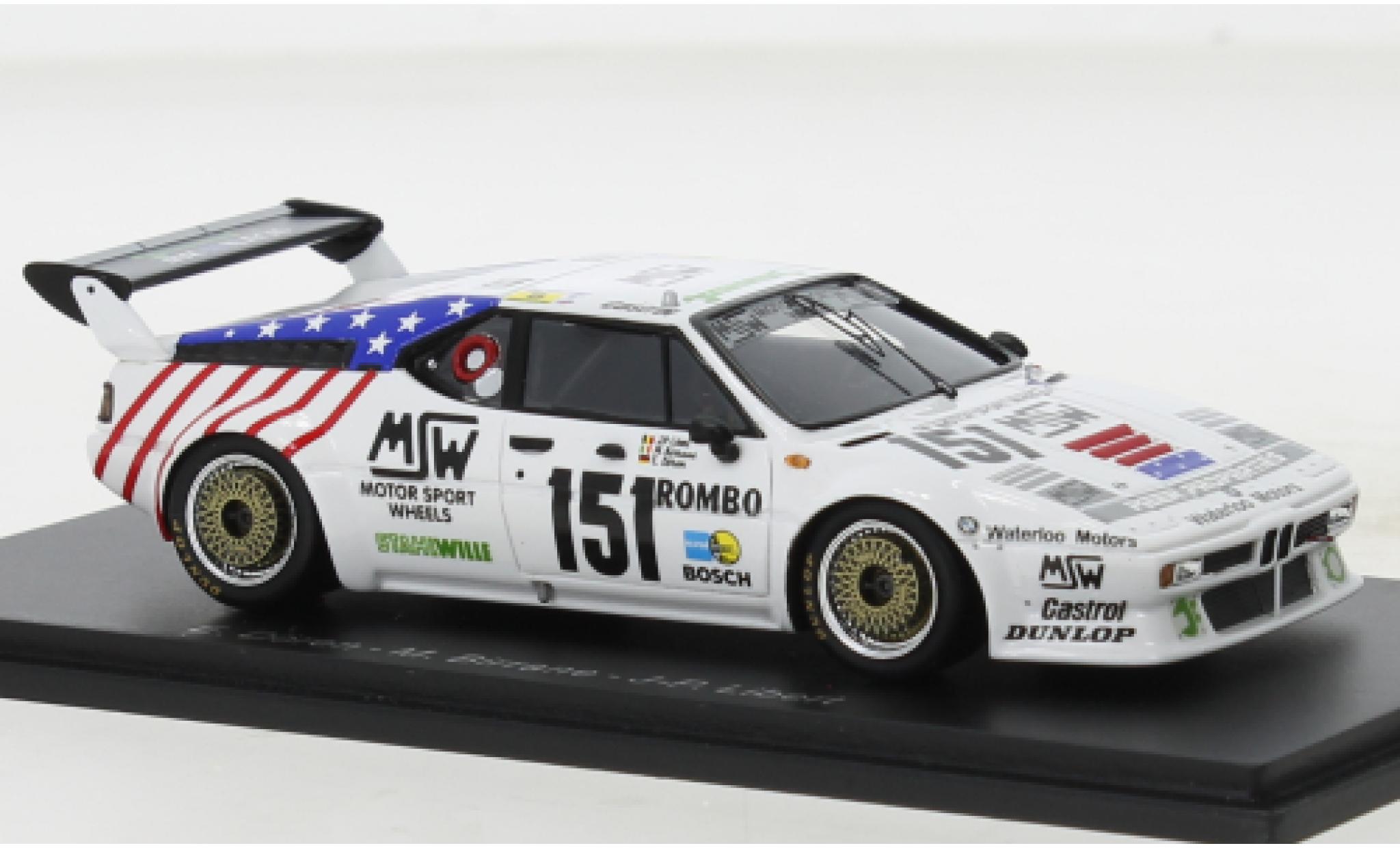 Bmw M1 1/43 Spark No.151 24h Le Mans 1985 modelauto