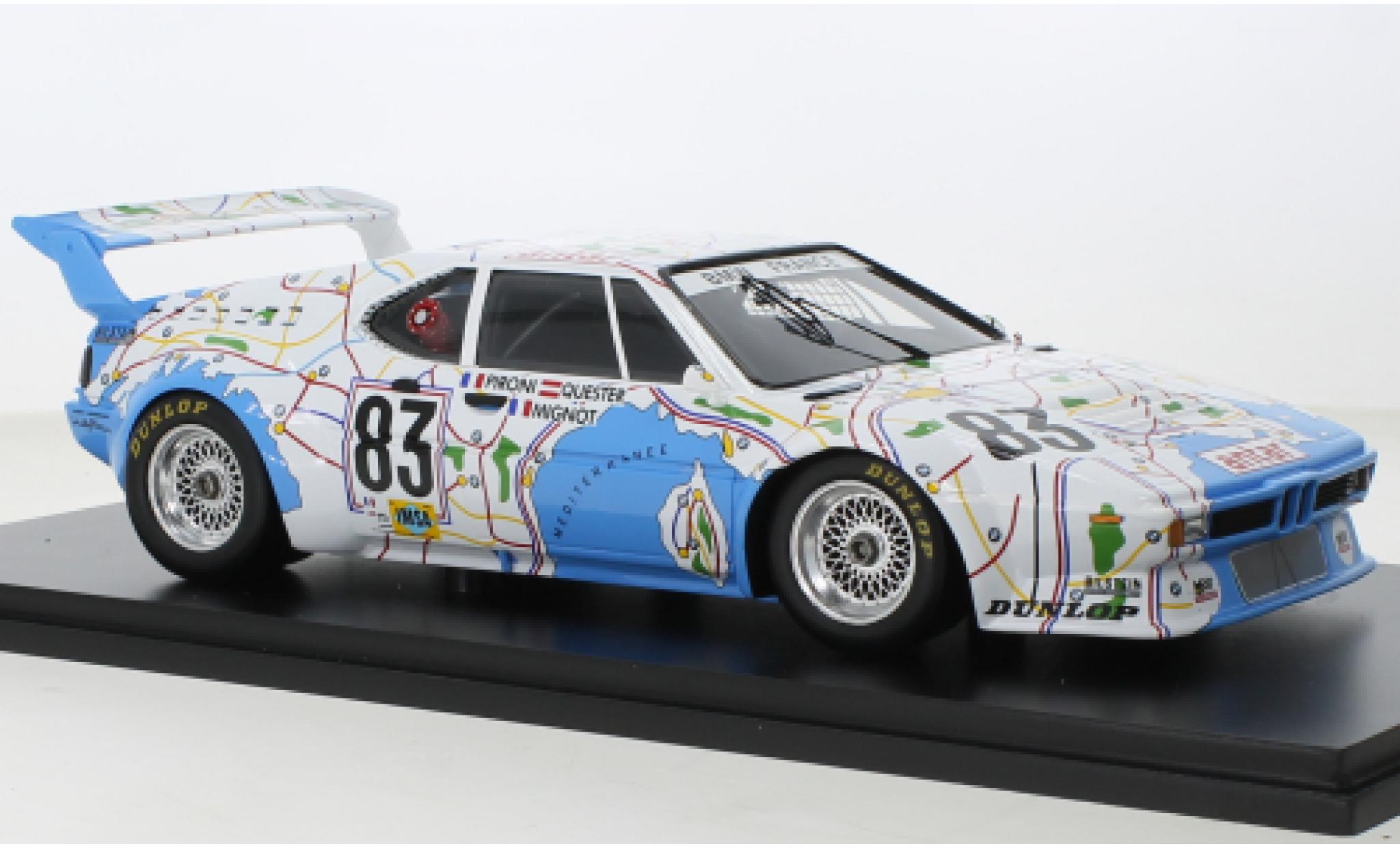 Bmw M1 1/18 Spark No.83 24h Le Mans 1980 modelauto