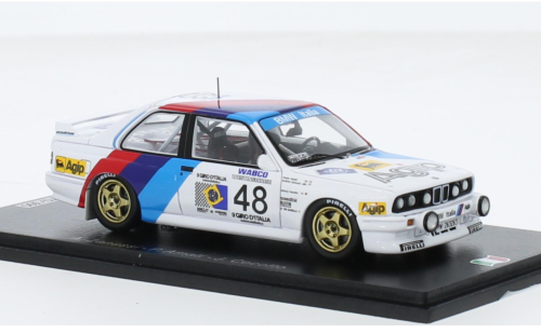 Bmw M3 1/43 Spark (E30) No.48 Prodrive Giro de Italia 1988 modelauto