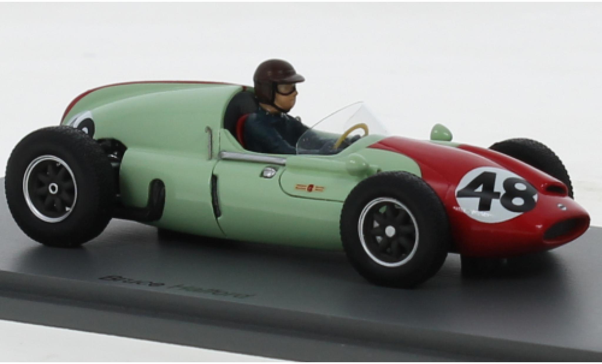 Cooper T51 1/43 Spark groen/rood No.48 Formel 1 GP Frankreich 1960 modelauto