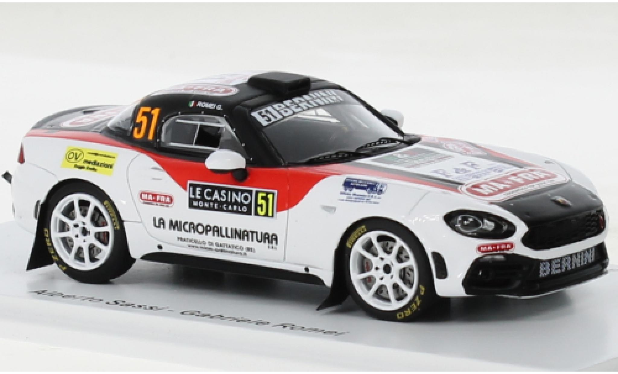 Fiat 124 1/43 Spark Rally RGT No.51 Rallye WM Rallye Monte Carlo 2022 modelauto