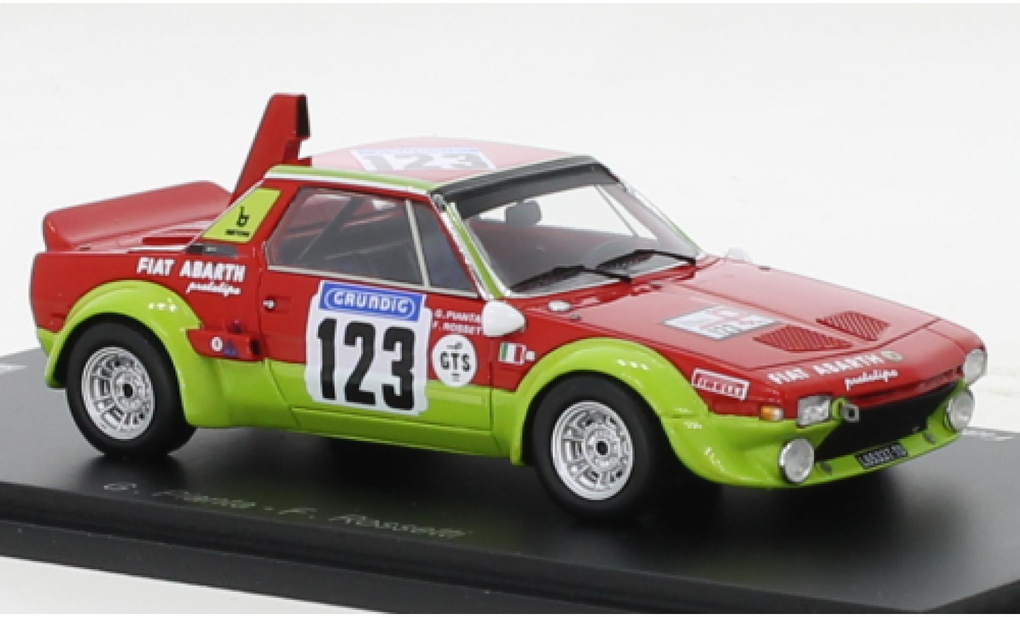 Fiat X 1/9 1/43 Spark Abarth No.123 Tour de France Automobile 1974 modelauto
