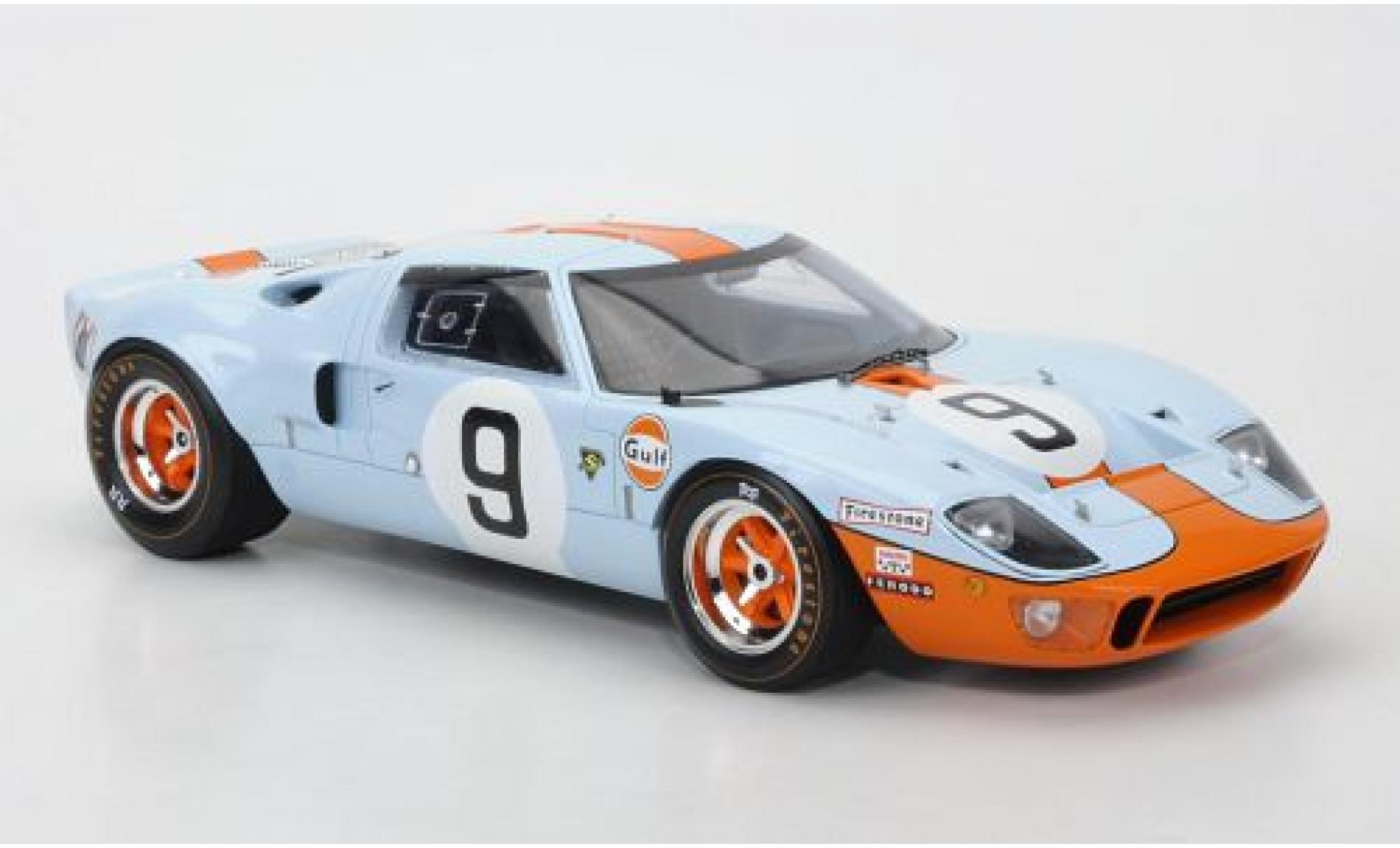 Ford GT40 1/18 Spark No.9 Gulf P.Rodriguez/L.Bianchi 24h Le Mans 1968 modelauto