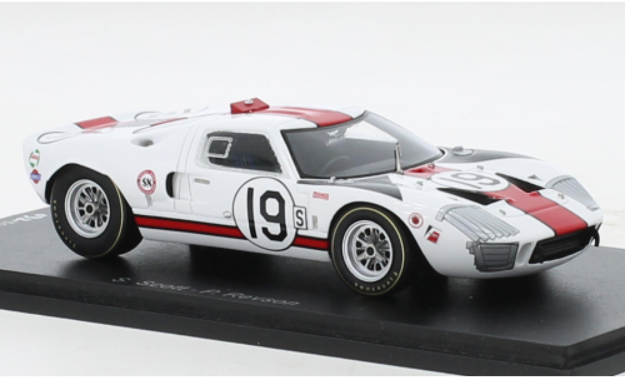 Ford GT40 1/43 Spark RHD No.19 12h Sebring 1966 modelauto