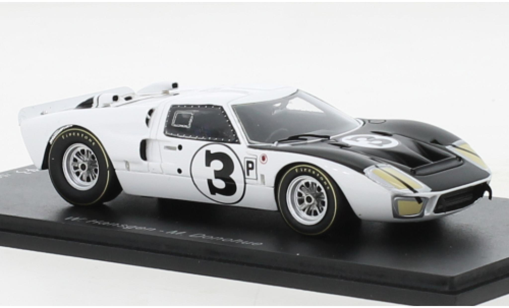 Ford GT40 1/43 Spark RHD No.3 12h Sebring 1966 modelauto