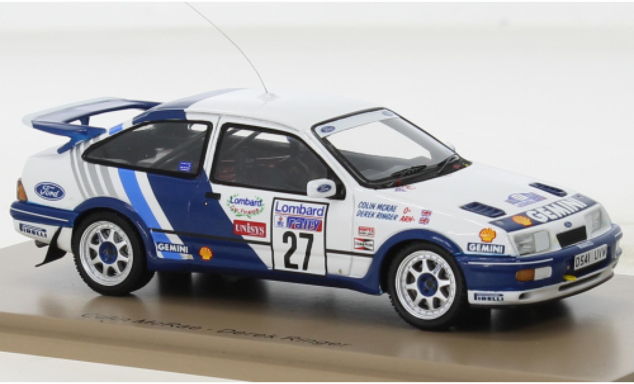 Ford Sierra 1/43 Spark RS Cosworth No.27 Rallye WM RAC Rallye 1989 modelauto