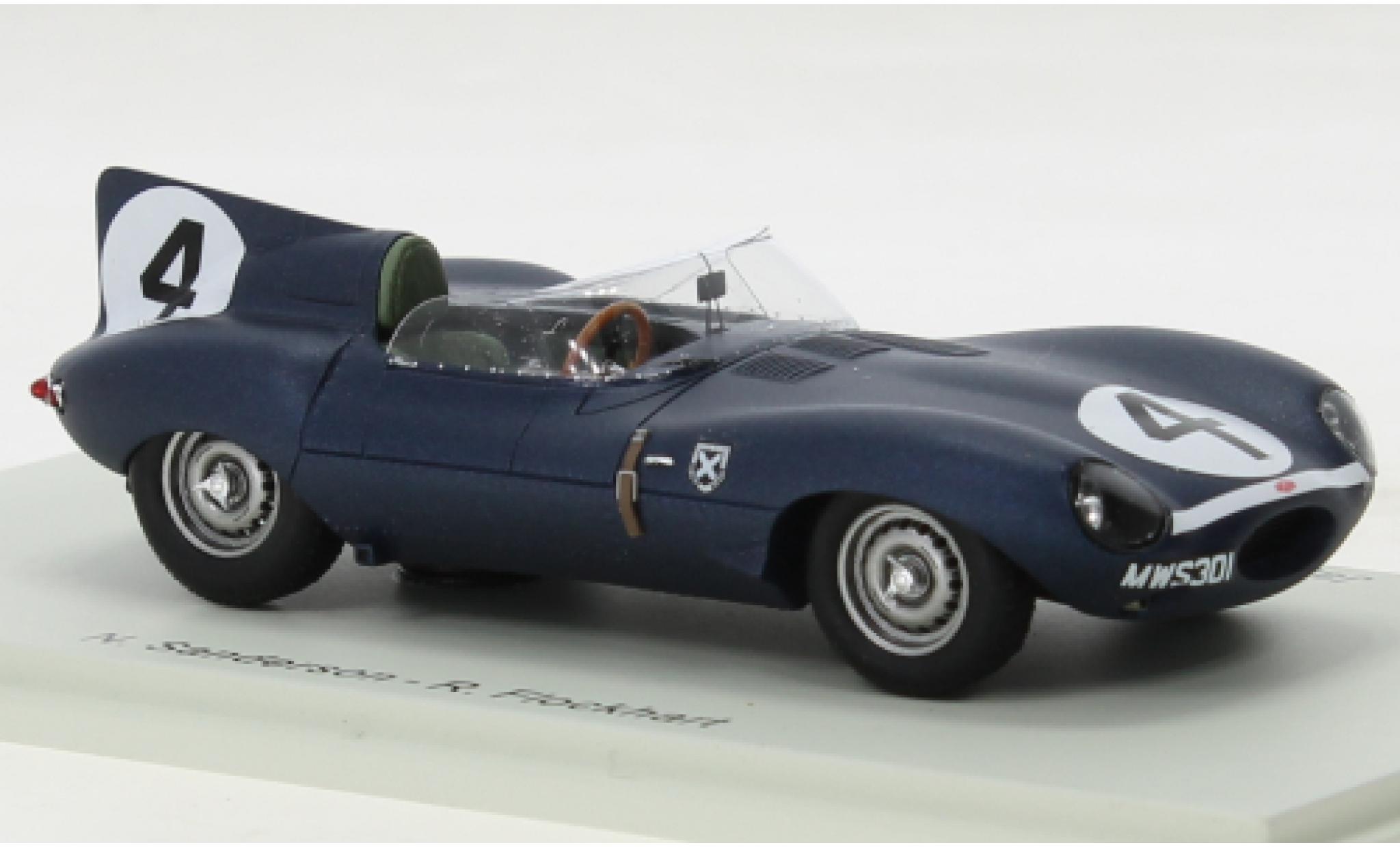 Jaguar D-Type 1/43 Spark RHD No.4 24h Le Mans 1956 modelauto