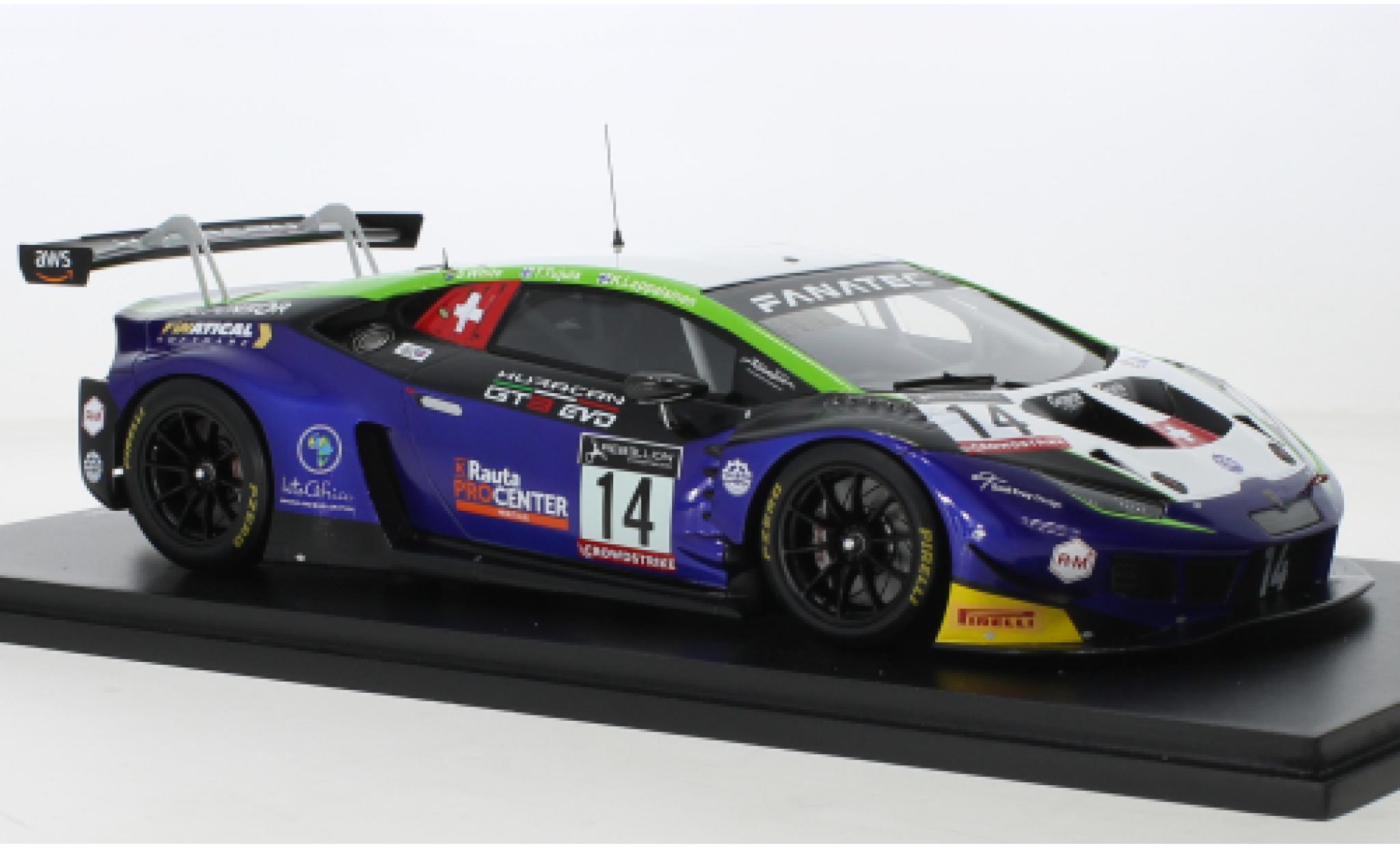 Lamborghini Huracan 1/43 Spark GT3 Evo No.14 Emil Frey Racing 24h Spa 2022 modelauto