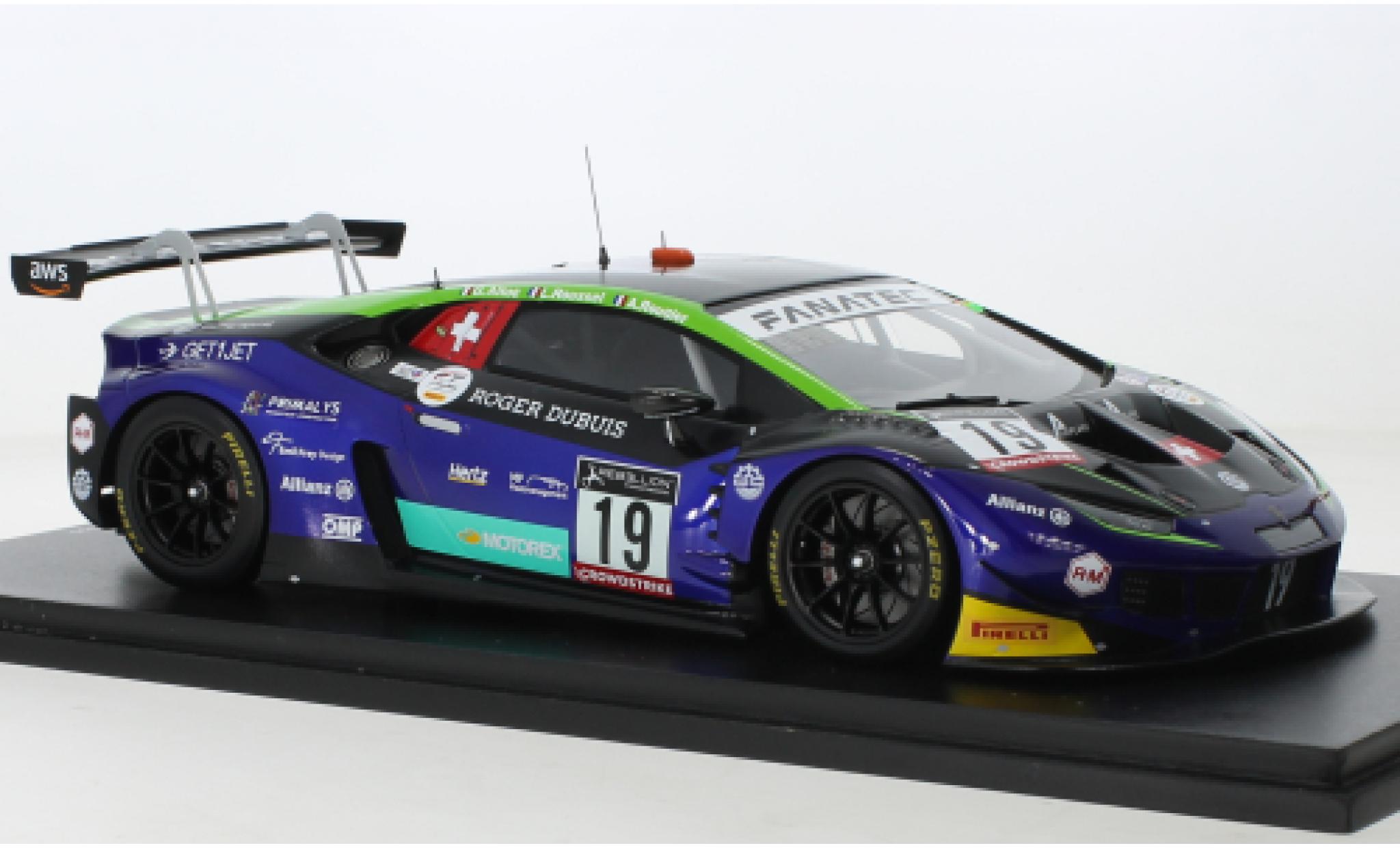 Lamborghini Huracan 1/43 Spark GT3 Evo No.19 Emil Frey Racing 24h Spa 2022 modelauto