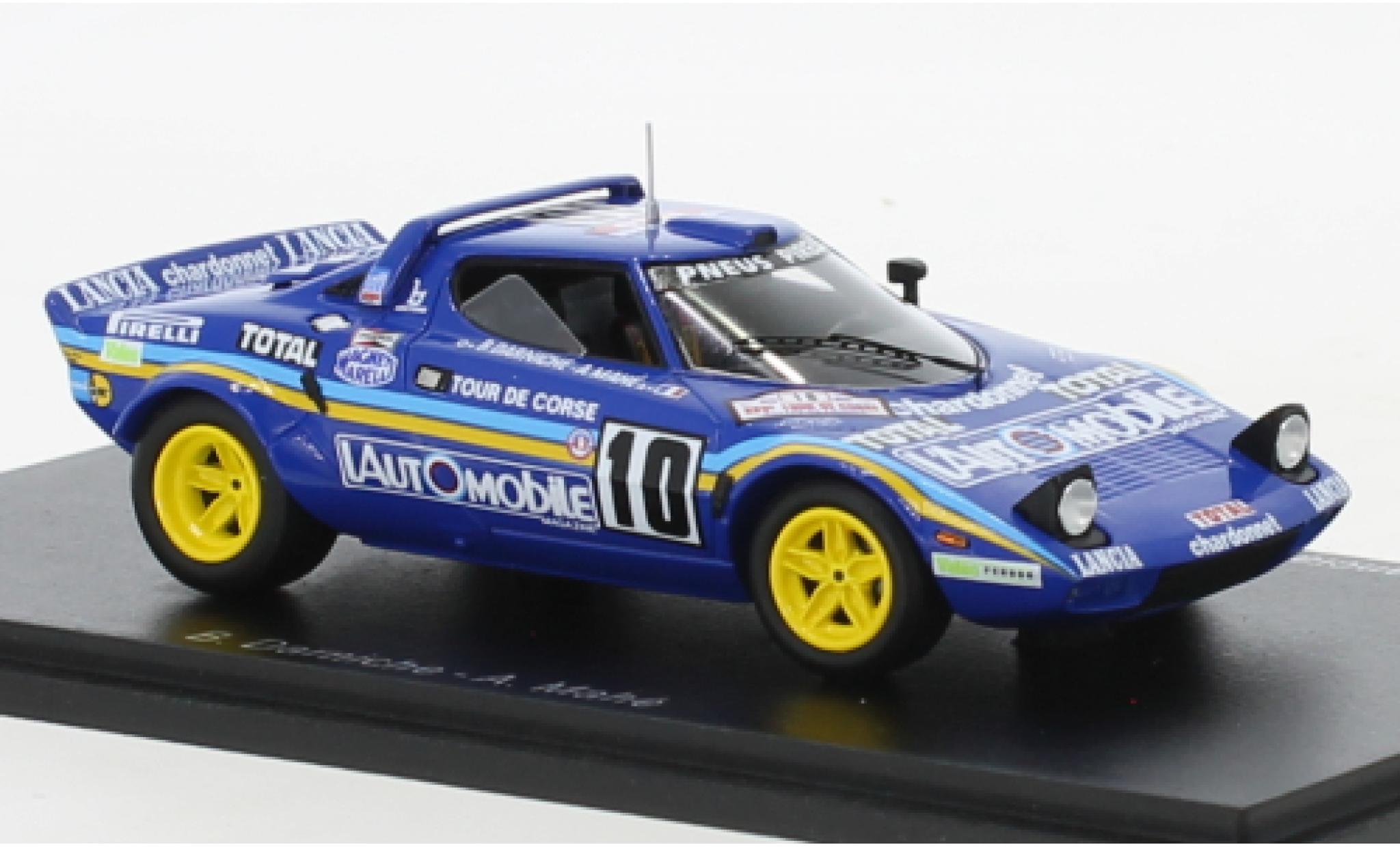 Lancia Stratos 1/43 Spark HF No.10 Rallye WM Tour de Corse 1981 modelauto