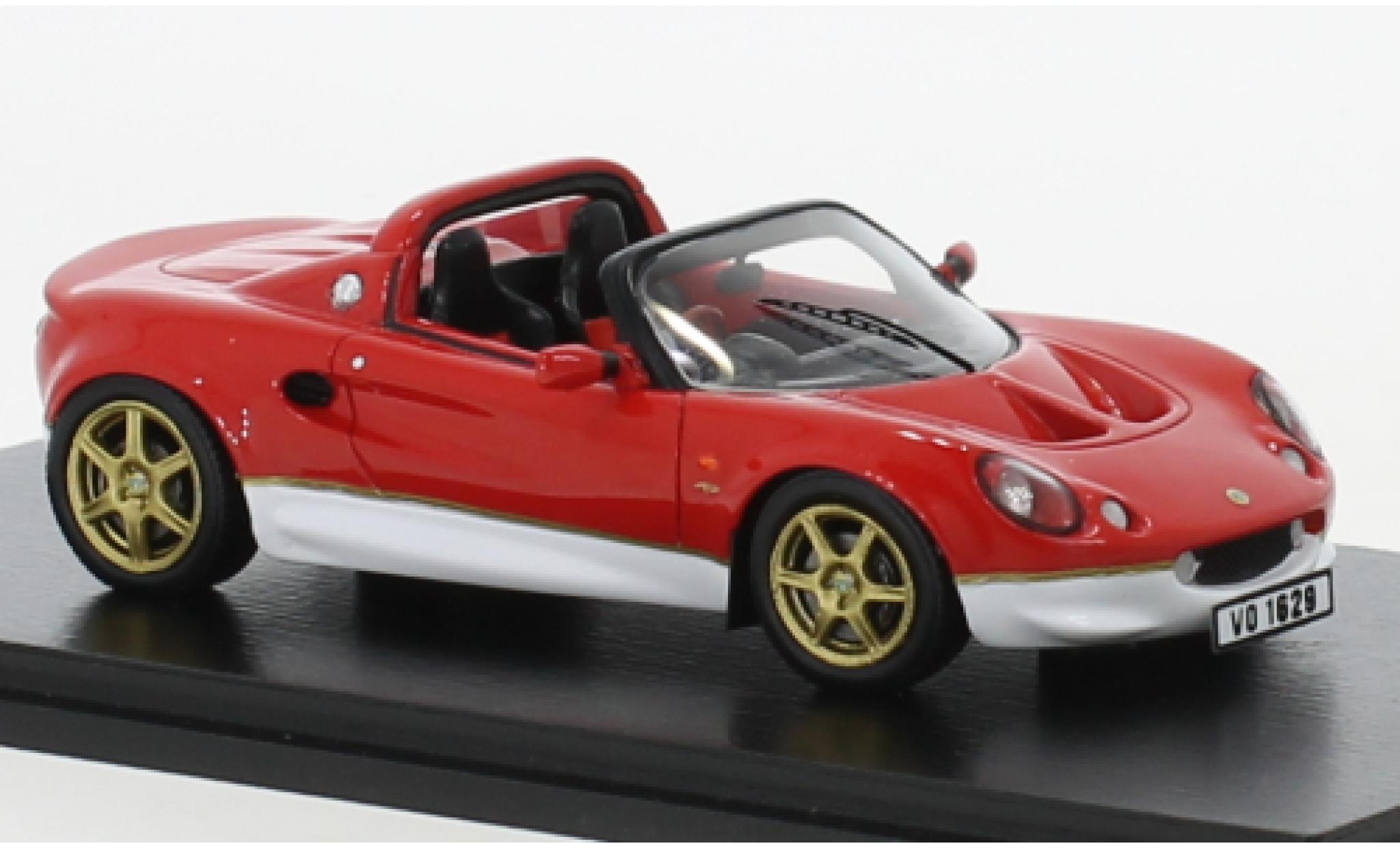 Lotus Elise 1/43 Spark S1 Type 49 rood/wit RHD 1999 modelauto