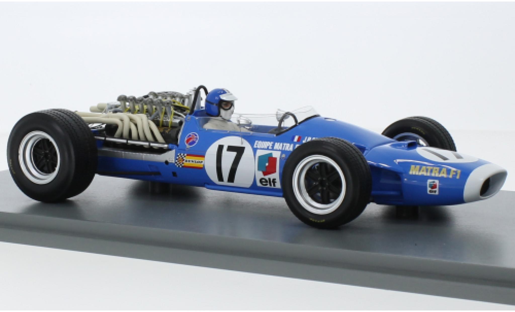 Matra MS1 1/18 Spark 1 No.17 formule 1 GP Pays-Bas 1968 modelauto