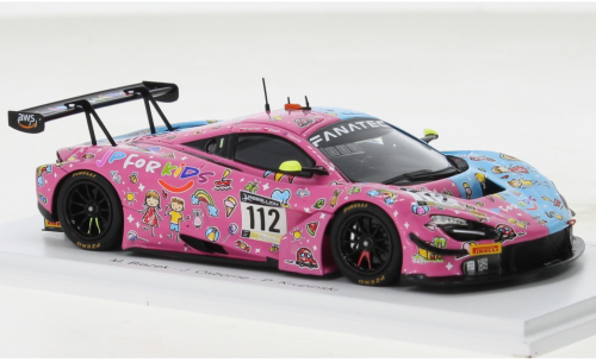 McLaren 720 1/43 Spark S GT3 No.112 JP Motorsport JP For Kids 1000km Paul Ricard 2022 modelauto