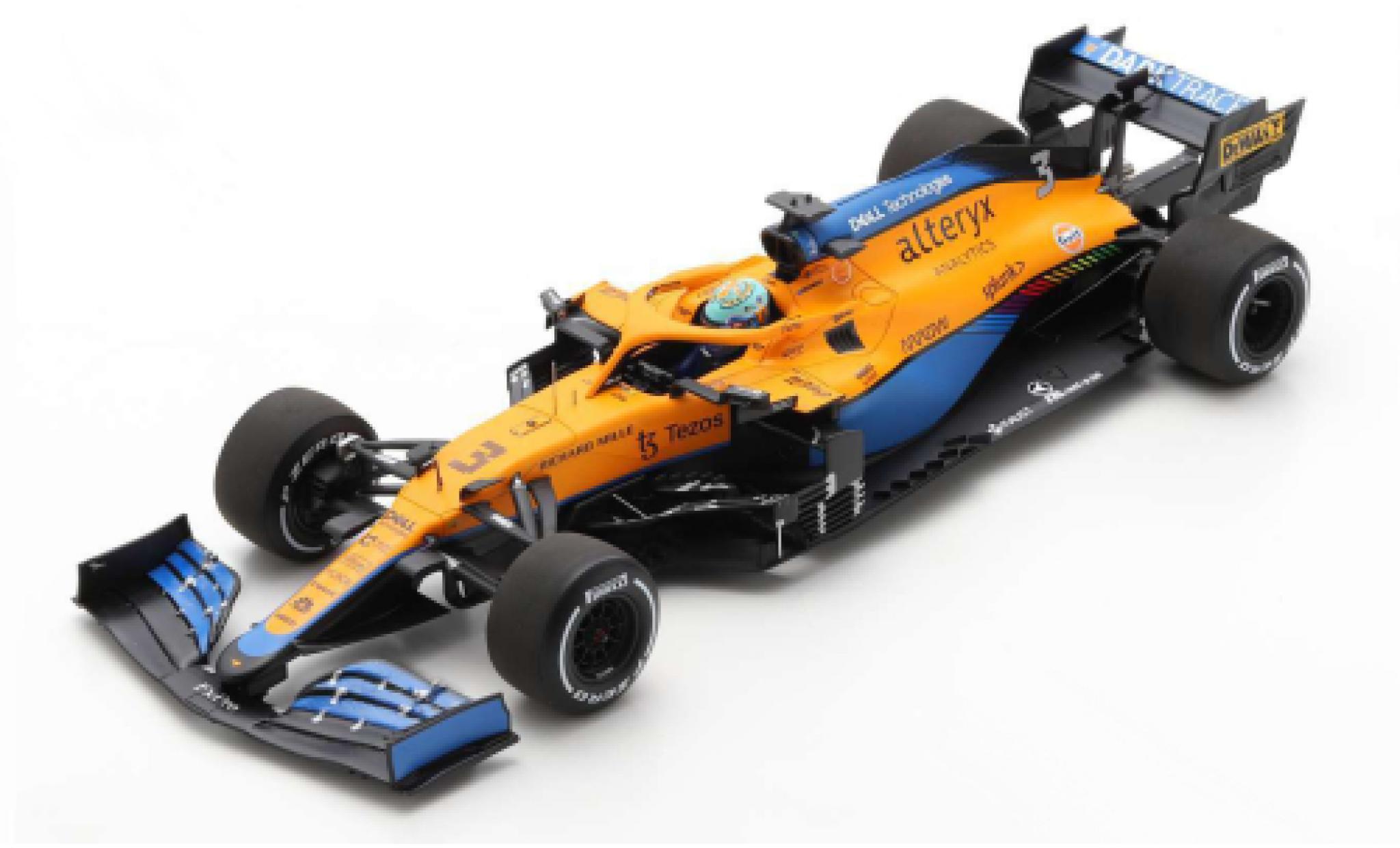 McLaren F1 1/43 Spark MCL35M No.3 Team Formel 1 GP Italien 2021 modelauto