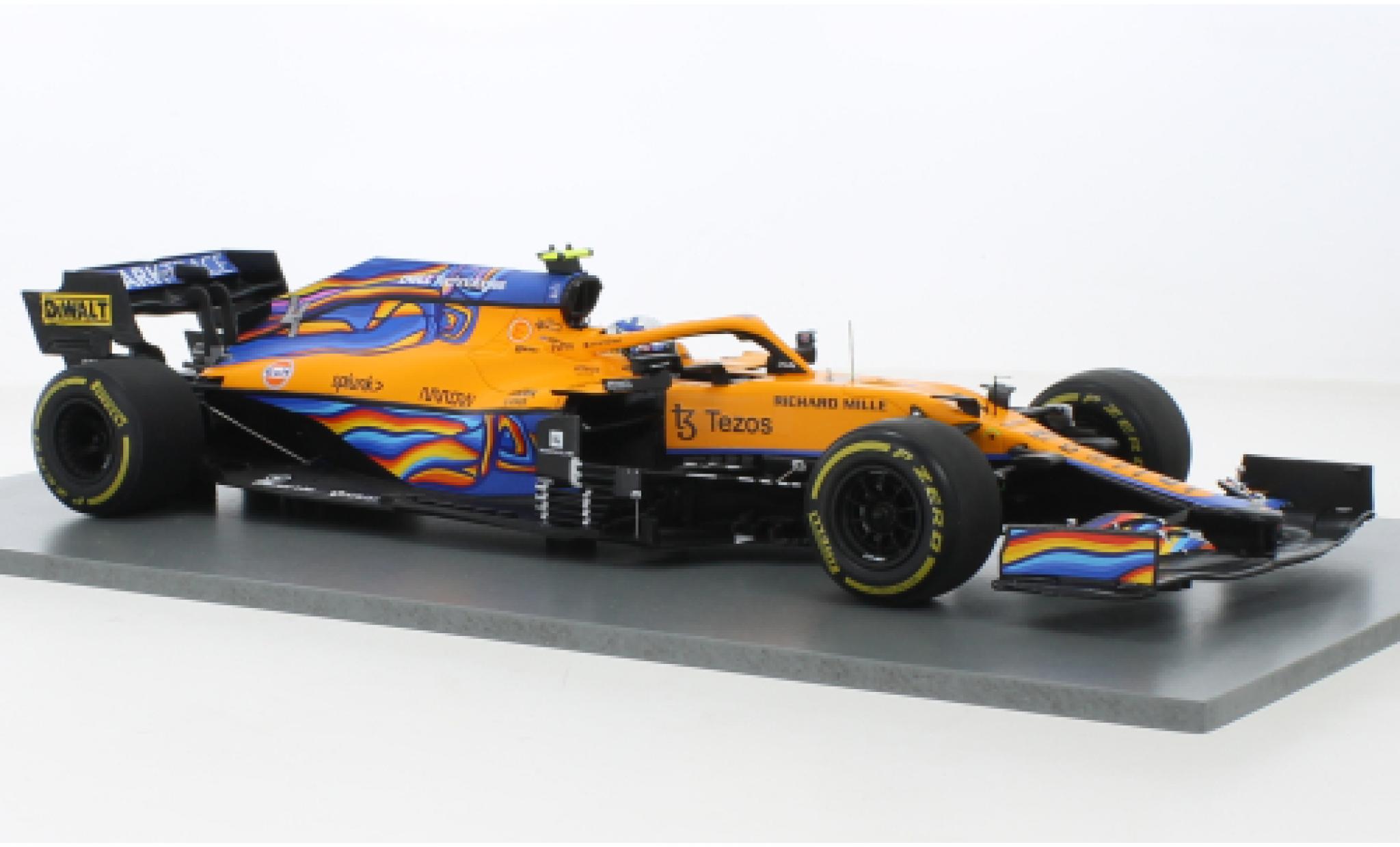 McLaren F1 1/43 Spark MCL35M No.4 Team Formel 1 GP Abu Dhabi 2021 modelauto